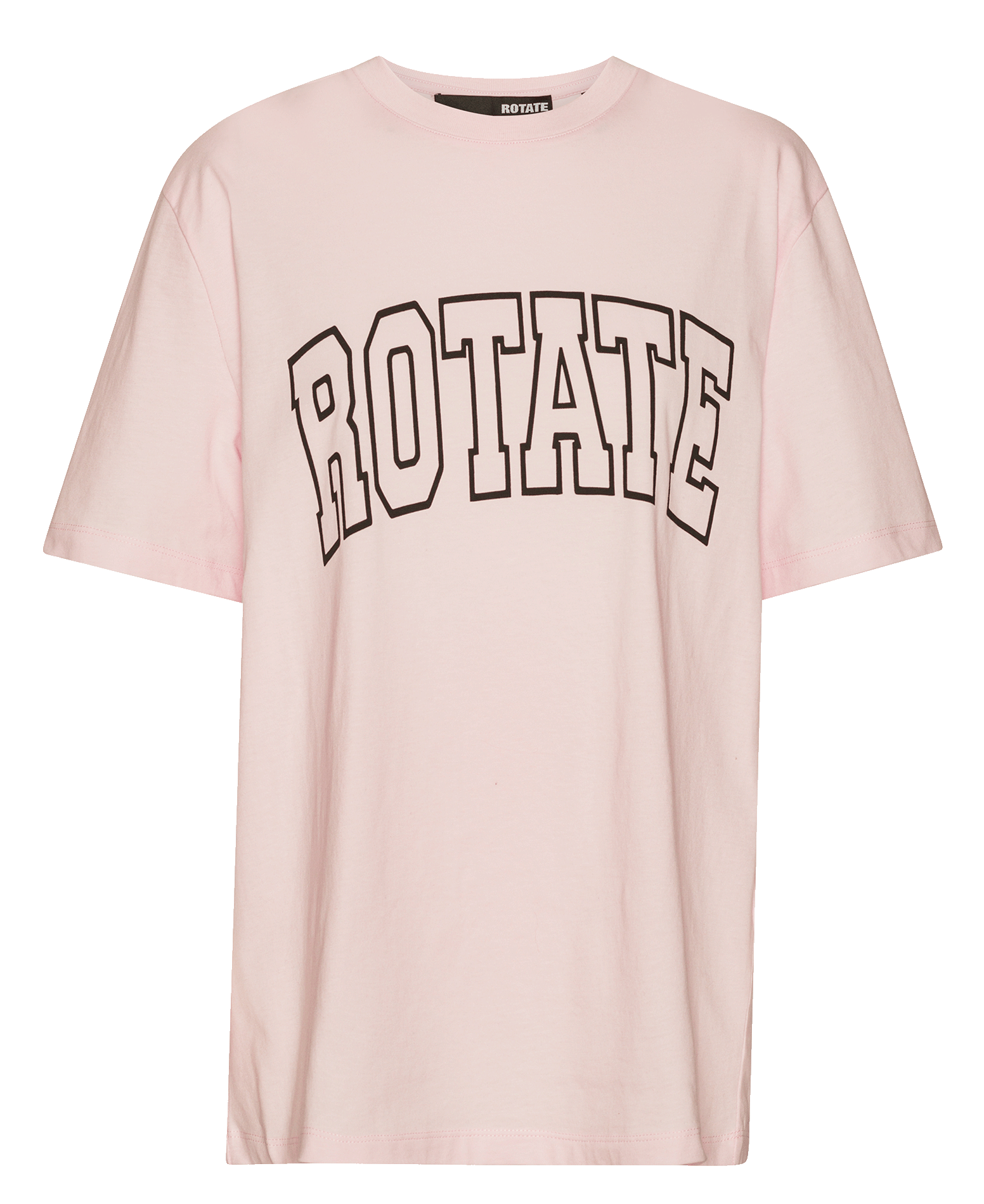 Oversized organic cotton T-shirt ROTATE Pink
