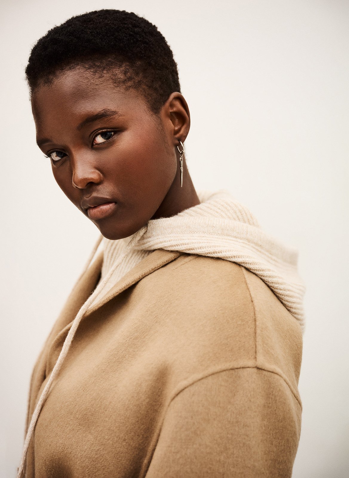 Col amovible en cachemire recyclé mélangé BA&SH