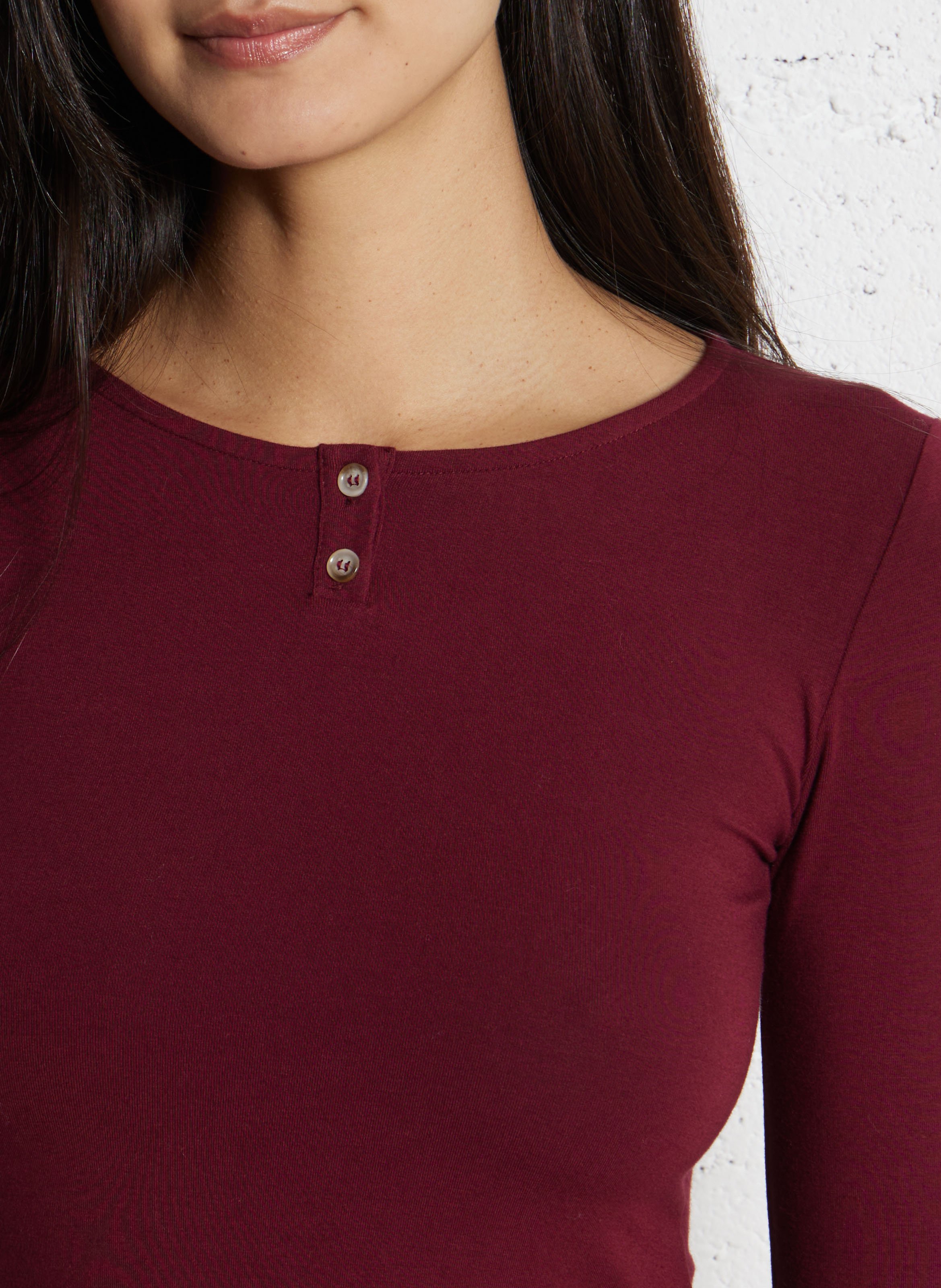 Tee-shirt droit col rond DAMSON MADDER Rouge