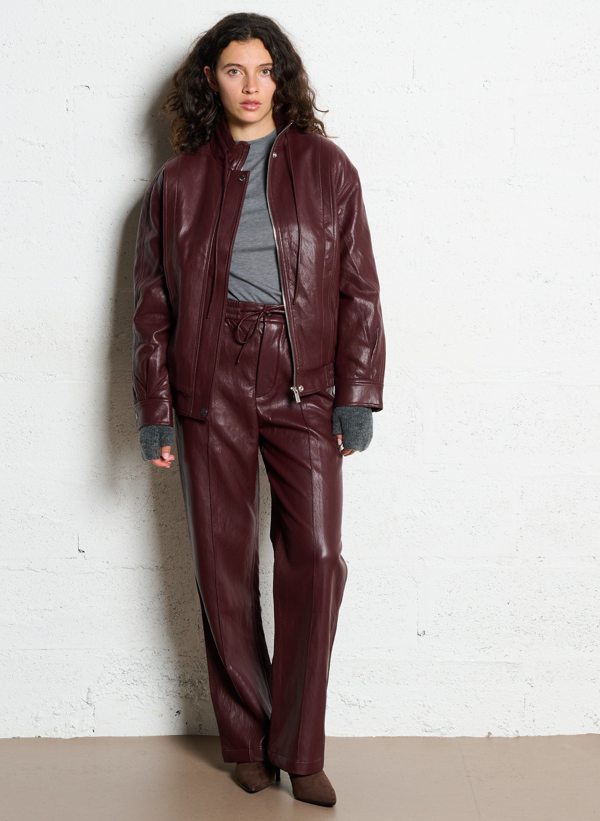 Jack met hoge kraag BERENICE Paars