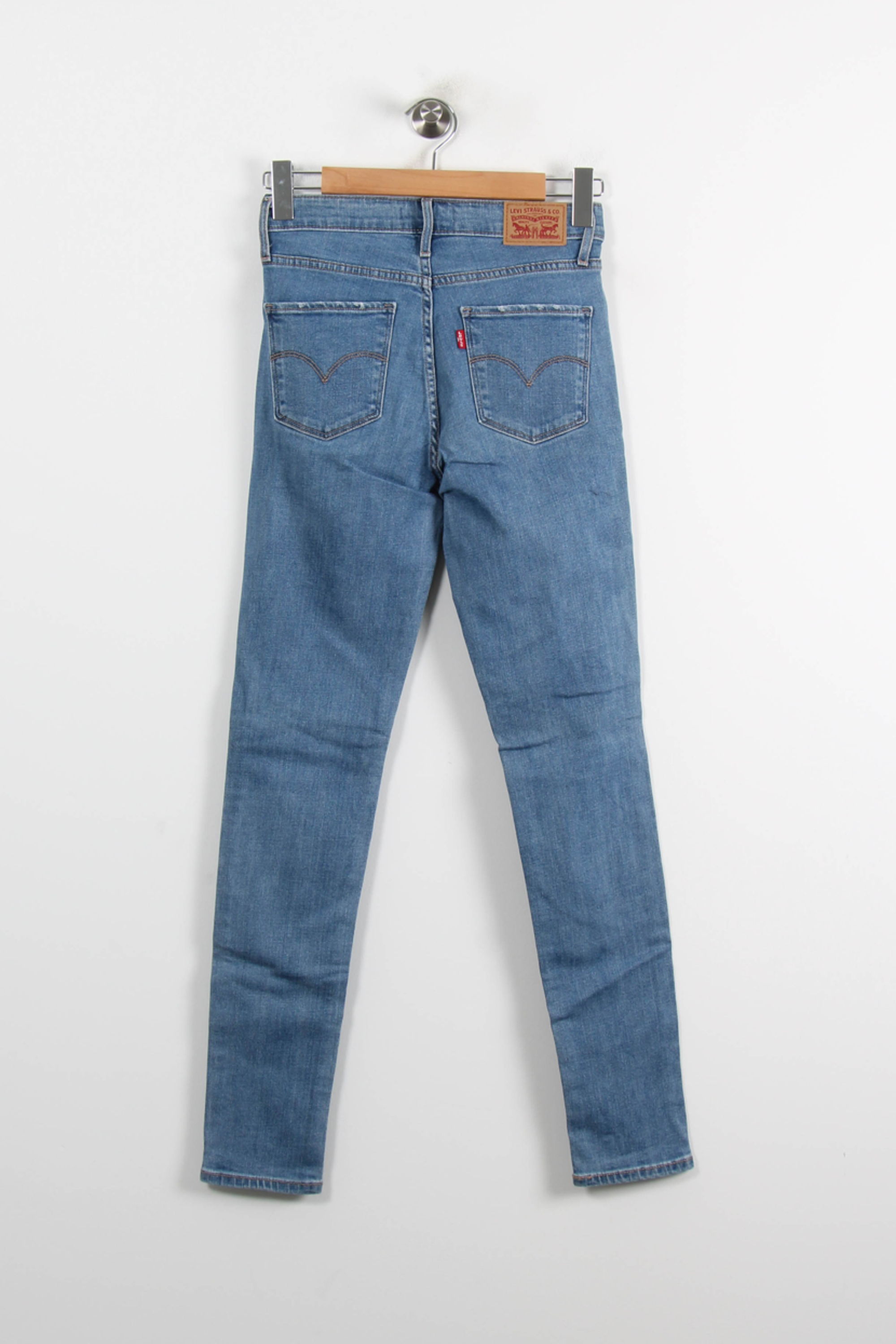Cropped slim jeans with studs LEVI'S - Seconde main Blue