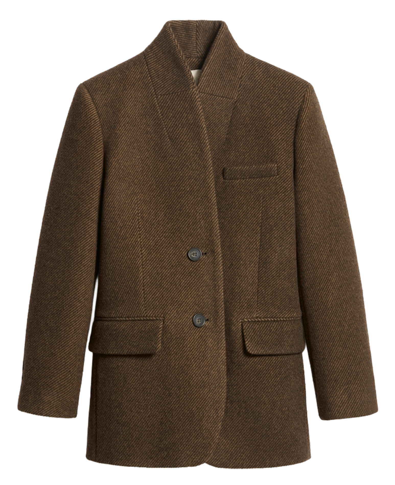 Straight wool mix jacket VANESSA BRUNO Brown