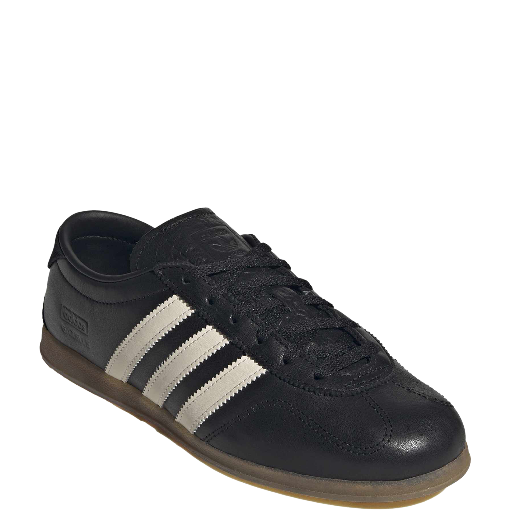 Baskets basses en cuir ADIDAS Noir