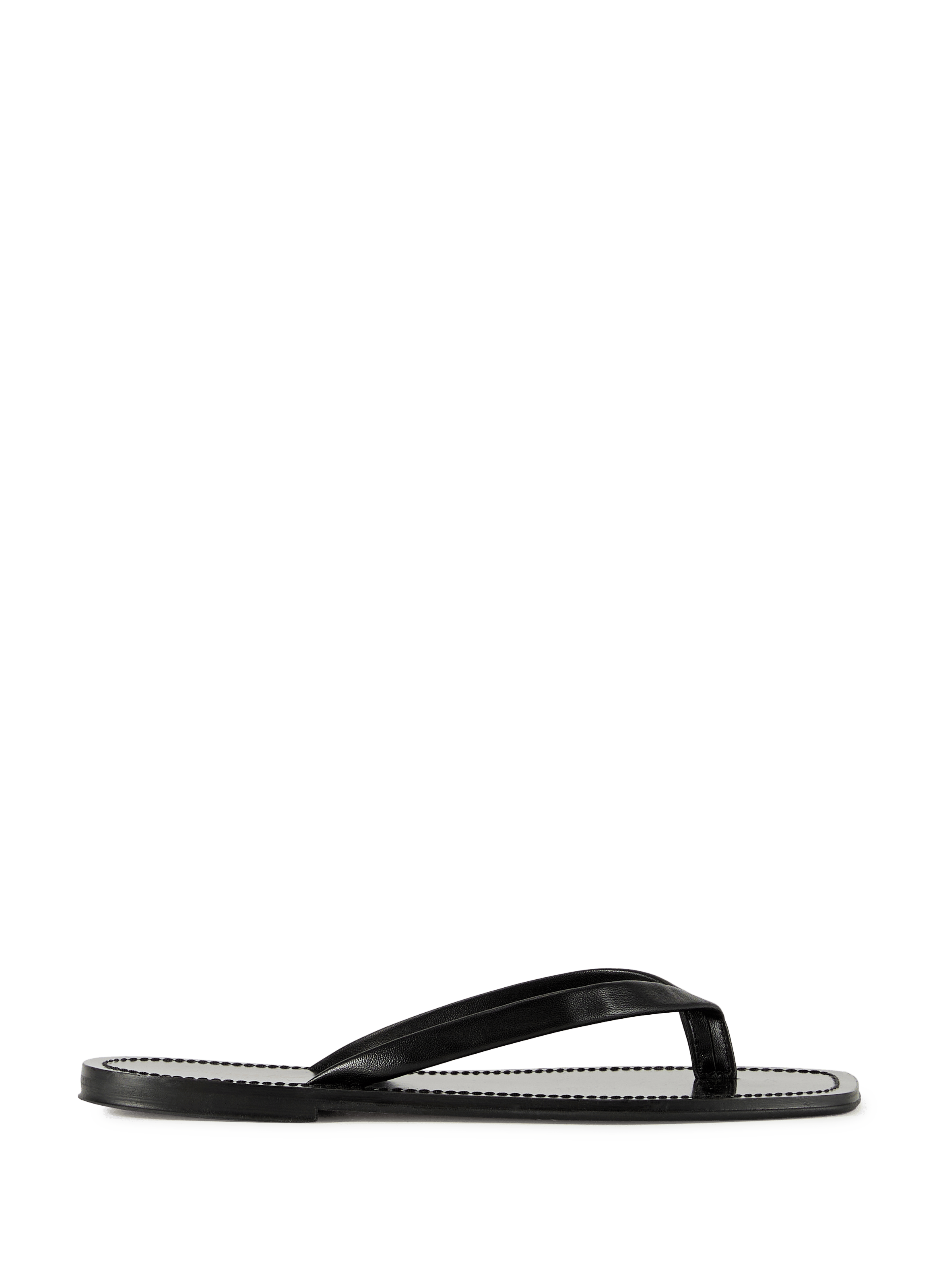 Tongs en cuir SAISON 1865 Schwarz