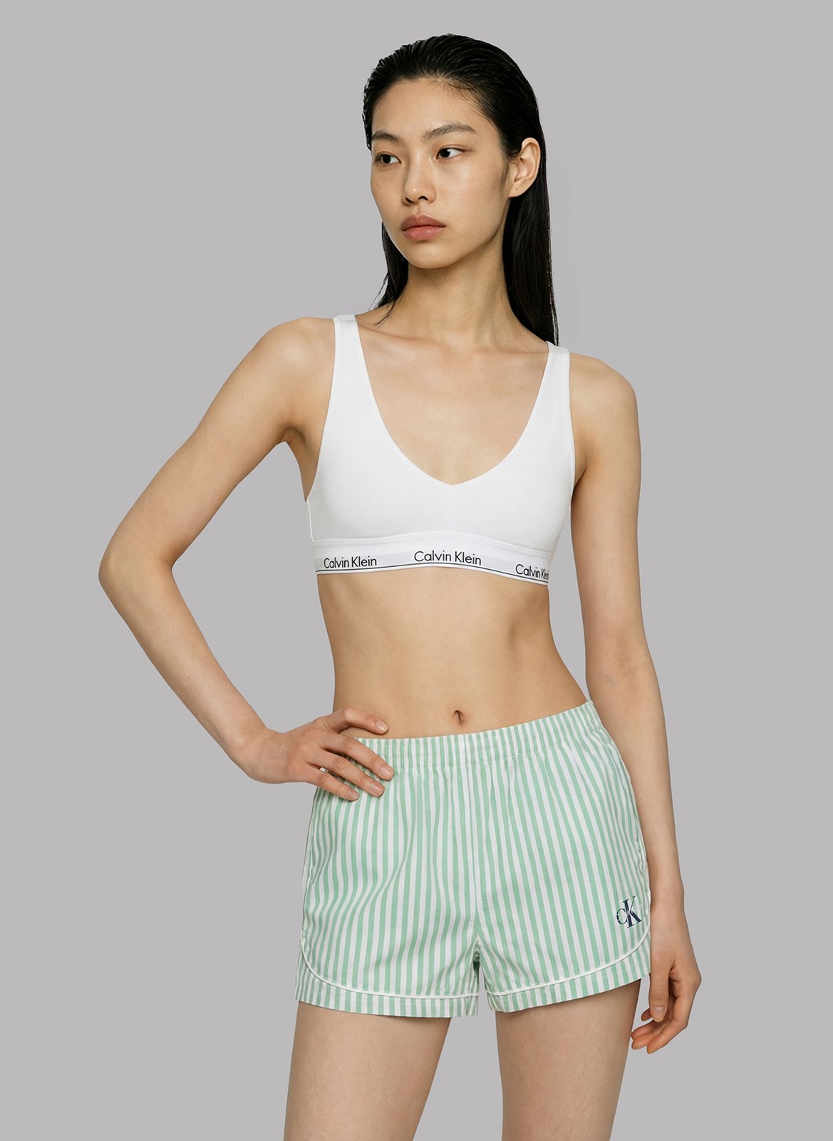 Cotton boxer shorts CALVIN KLEIN UNDERWEAR Green