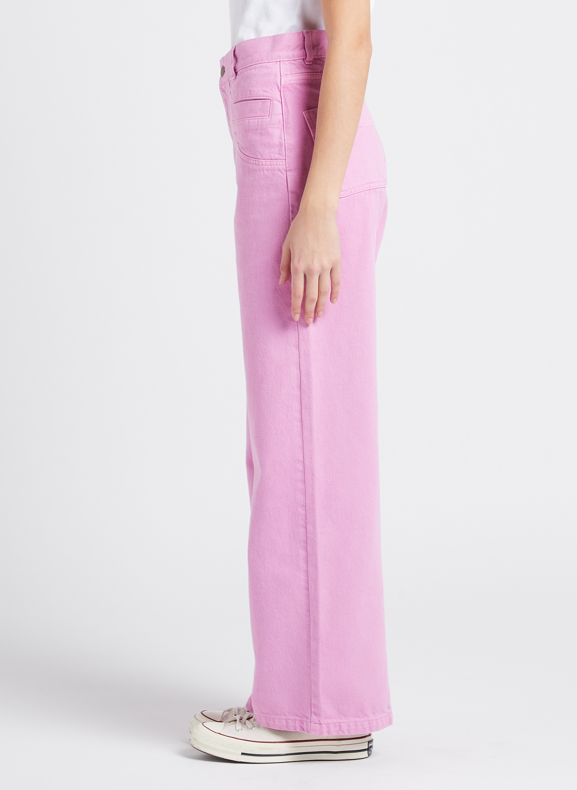 Jean large en coton INDEE Violet