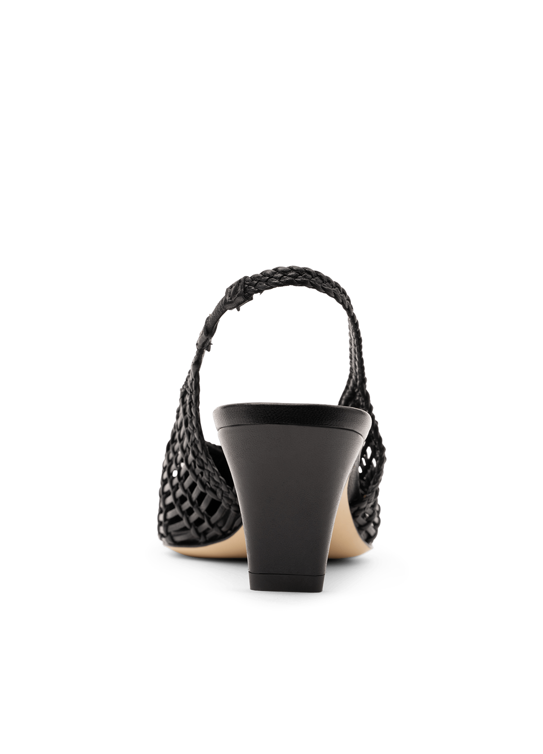 Slingback en cuir nappa noir PARALLELE PARIS Noir