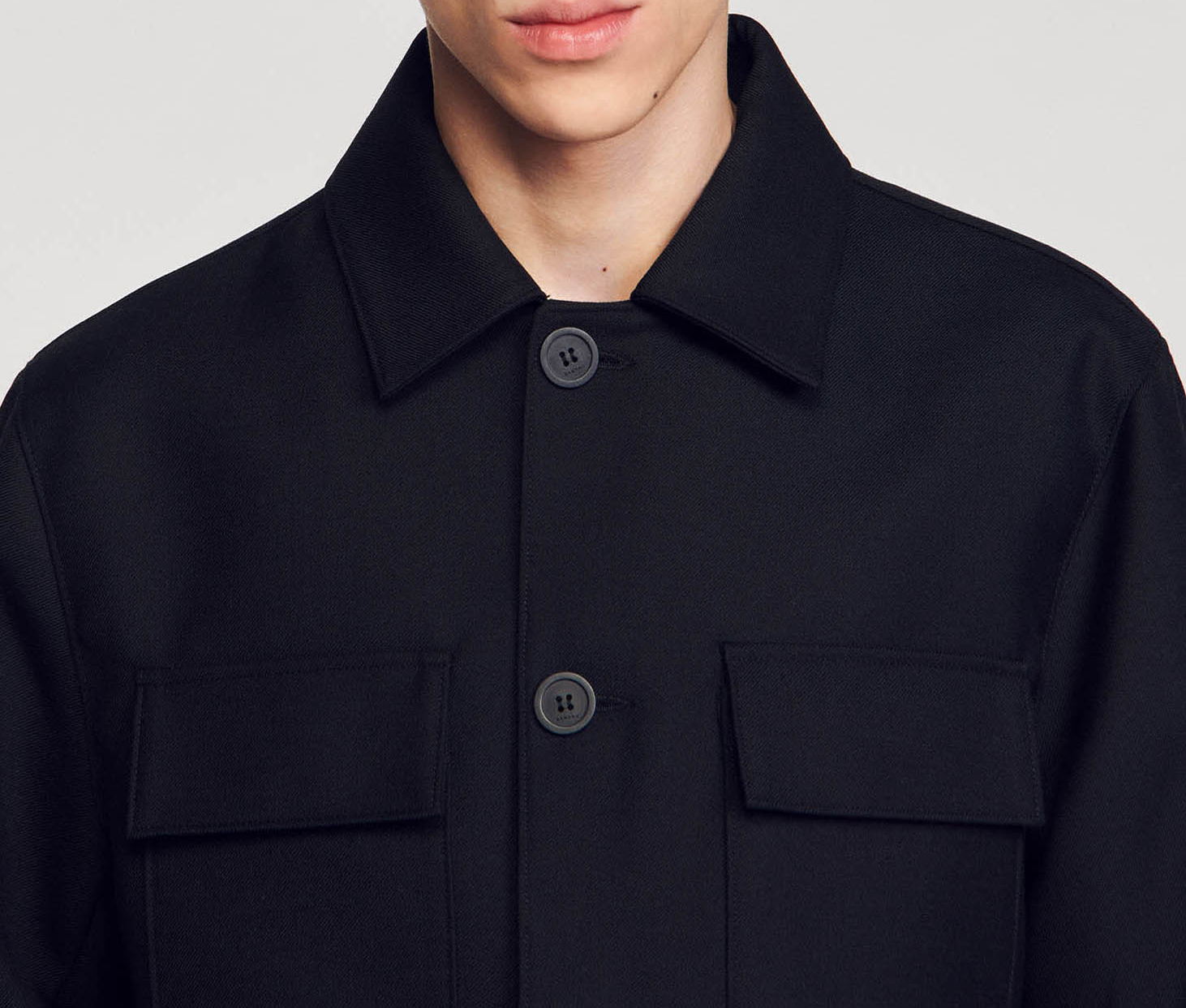 Surchemise col classique SANDRO Noir