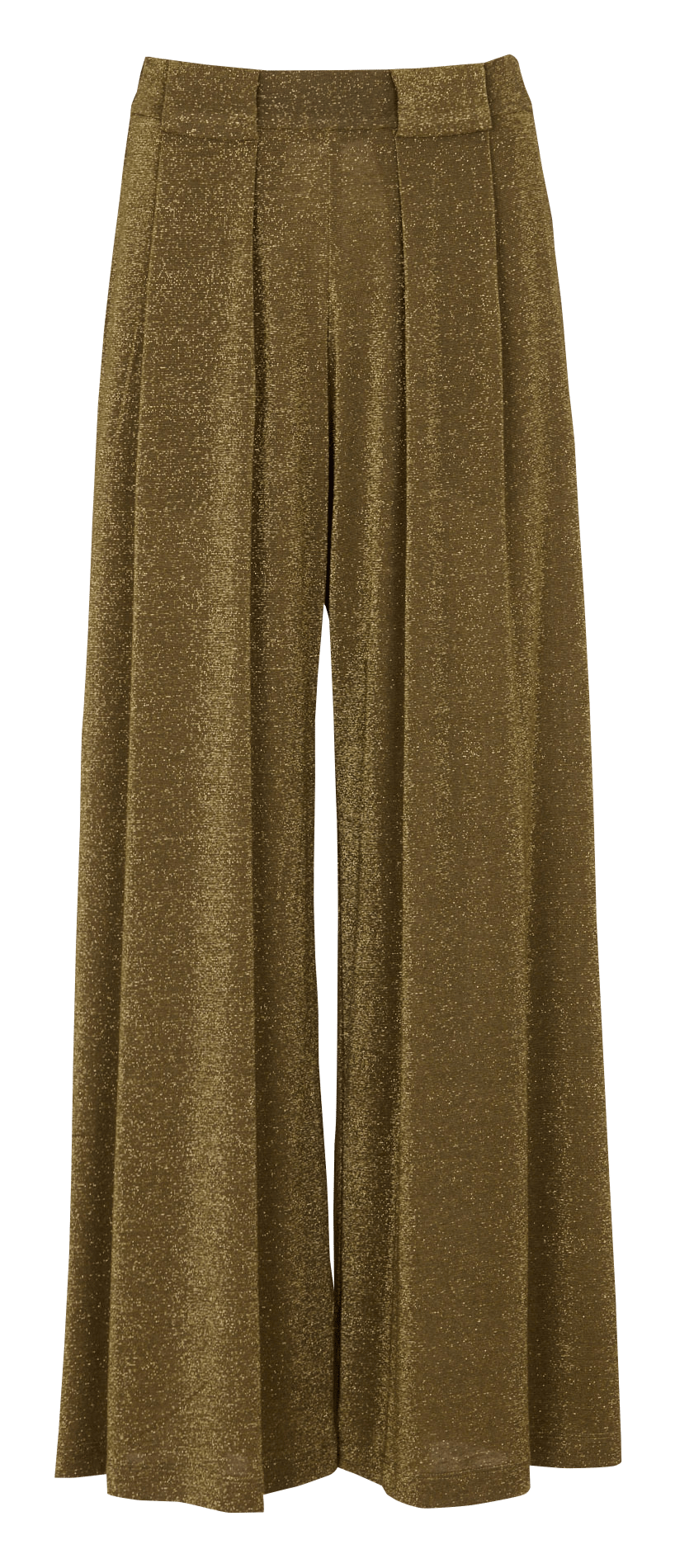 Flowy wide leg sequin pants MOMONI Brown