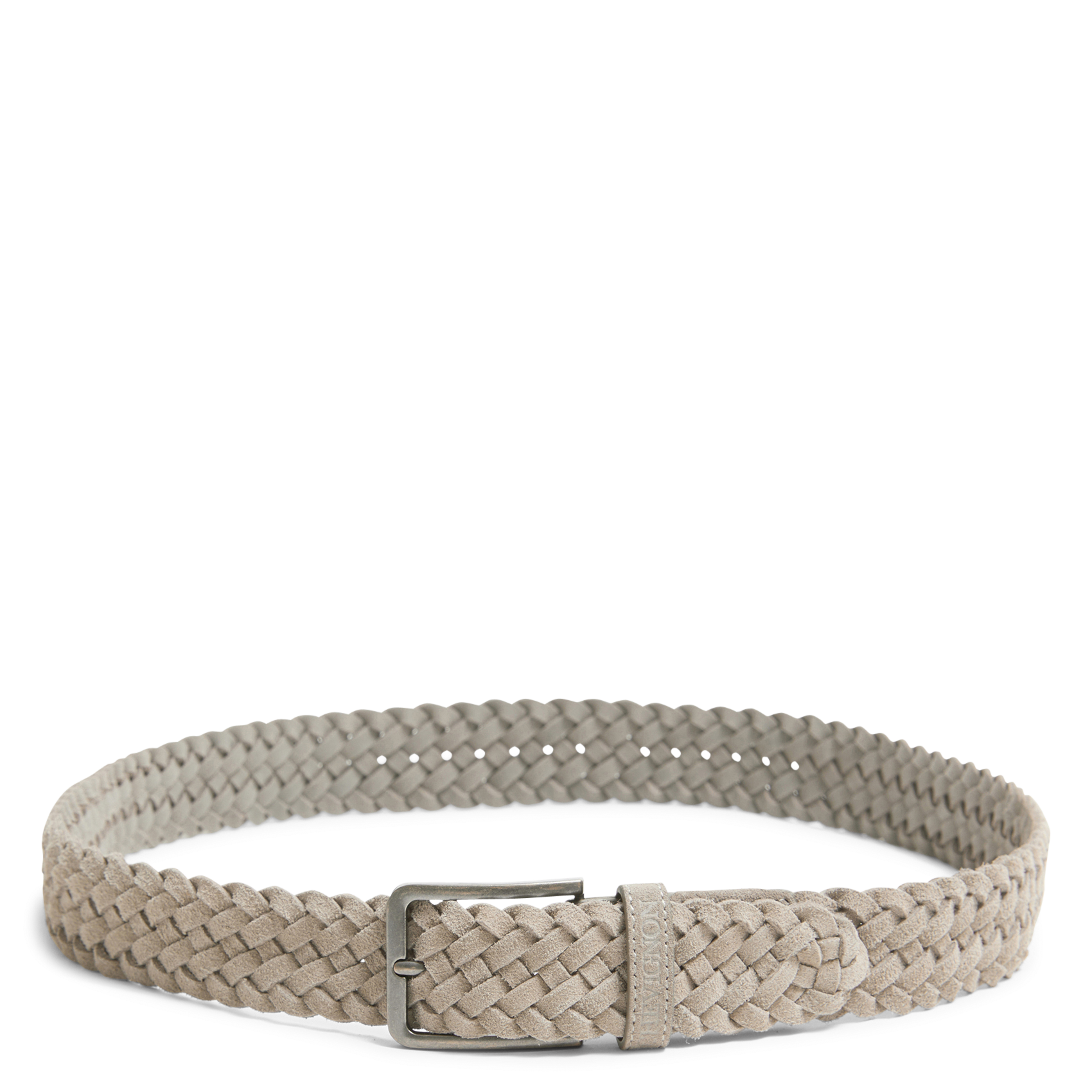 Gevlochten suède leren riem CHEVIGNON Grijs