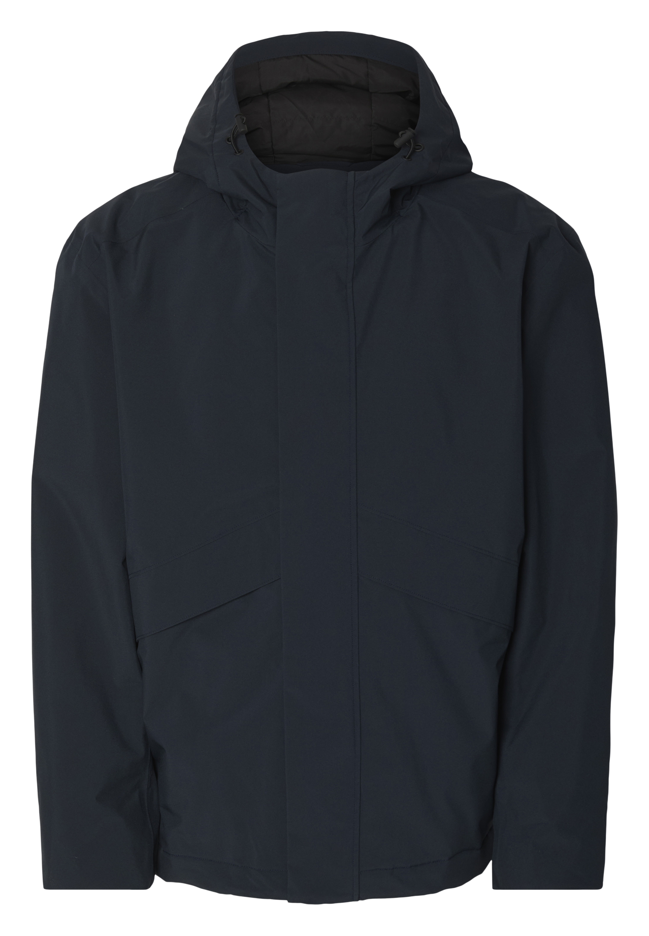 Veste droite col montant à capuche SELECTED Blauw