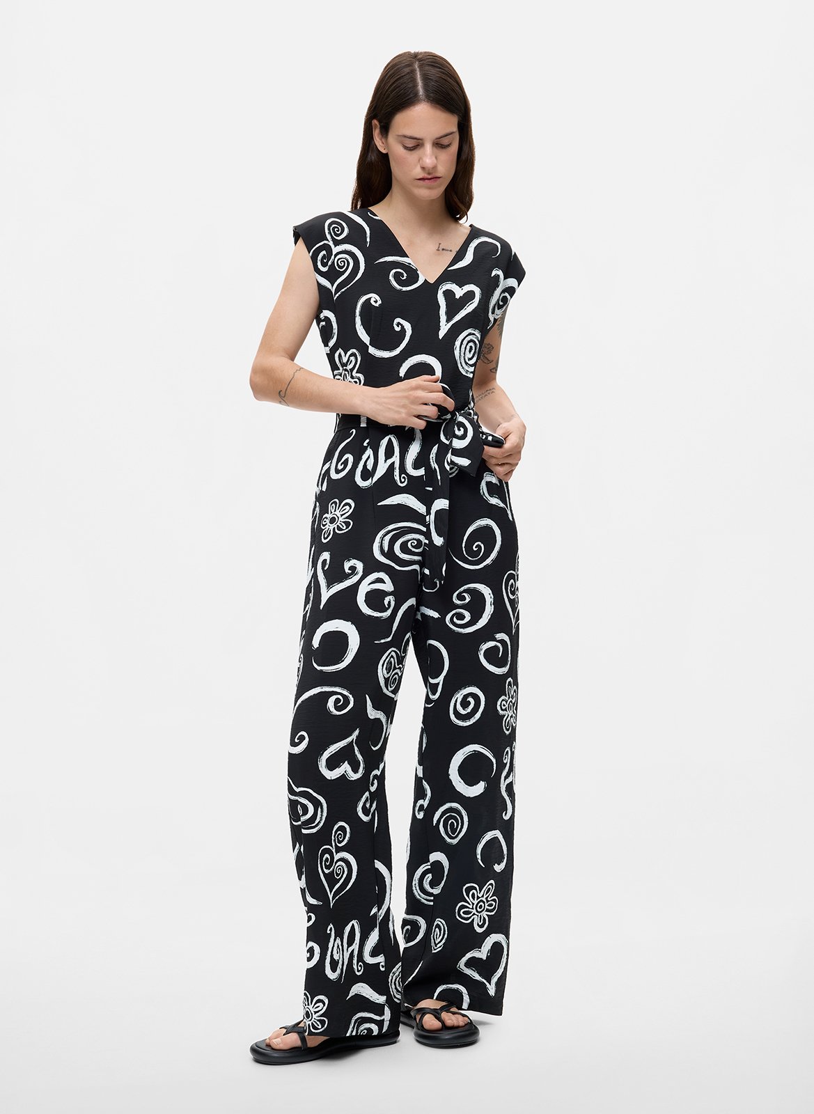 Combinaison imprimée DESIGUAL Noir