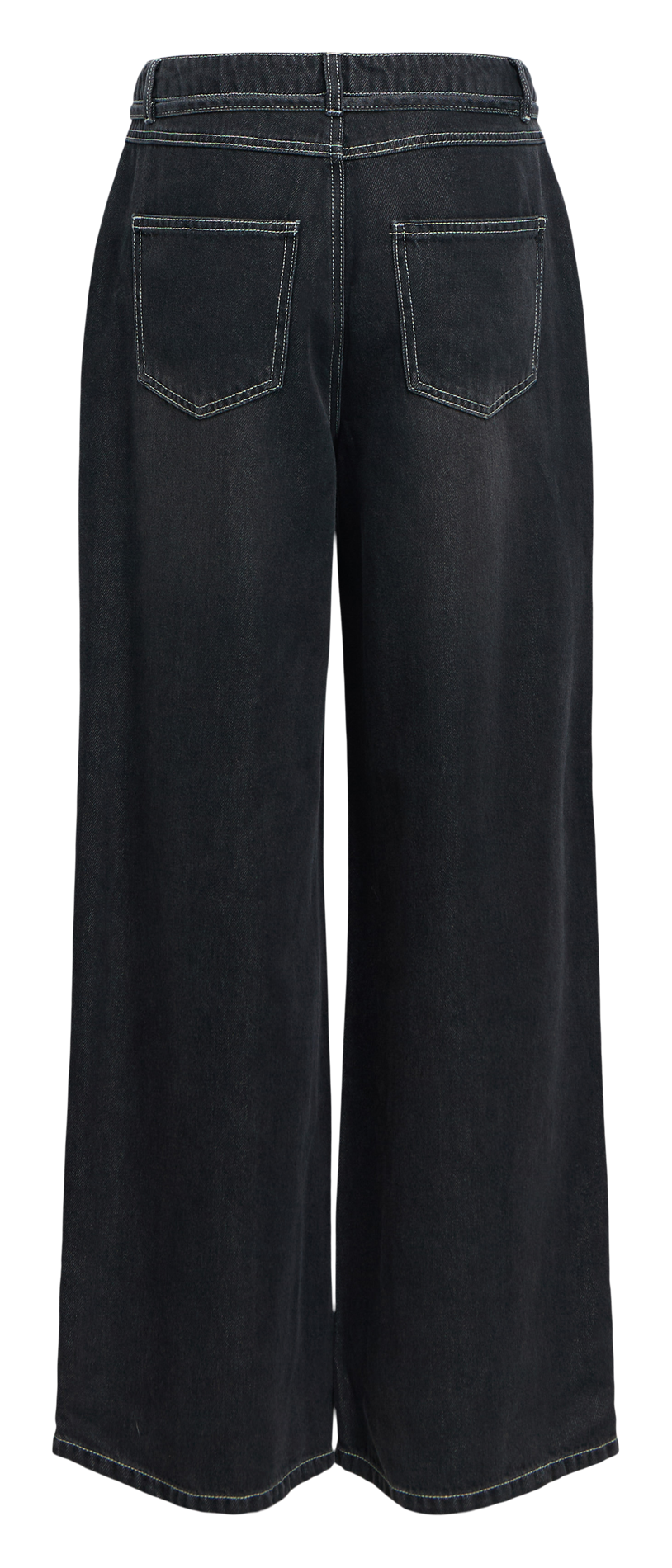Flared organic cotton blend jeans OBJECT Black