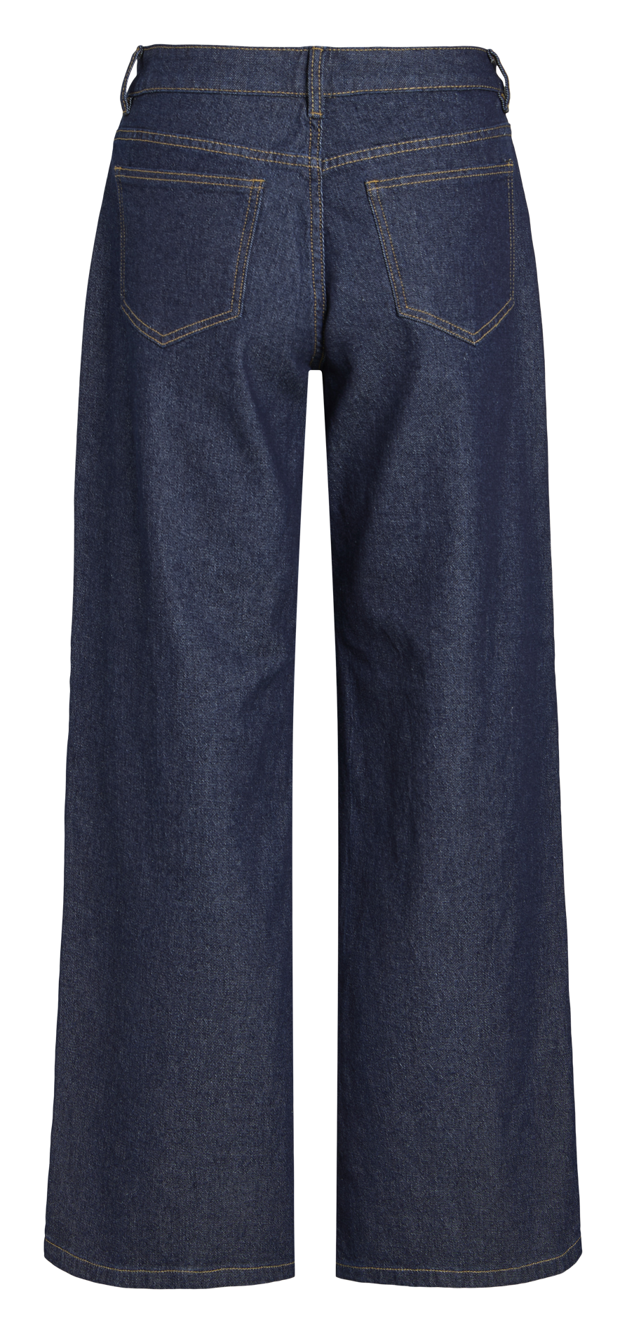 Wide-leg cotton-blend jeans VILA Blue