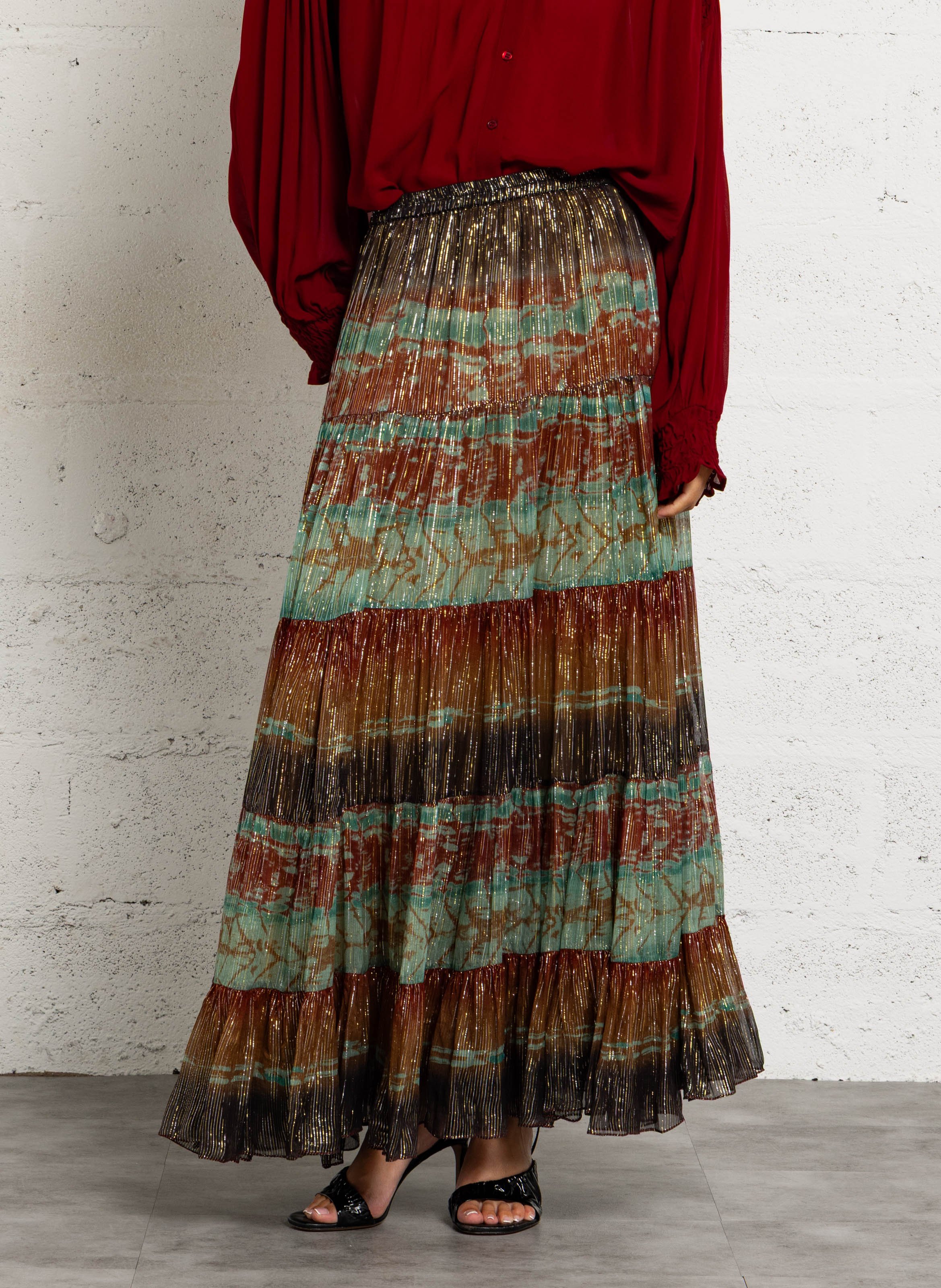 Printed midi skirt MES DEMOISELLES Multicolored