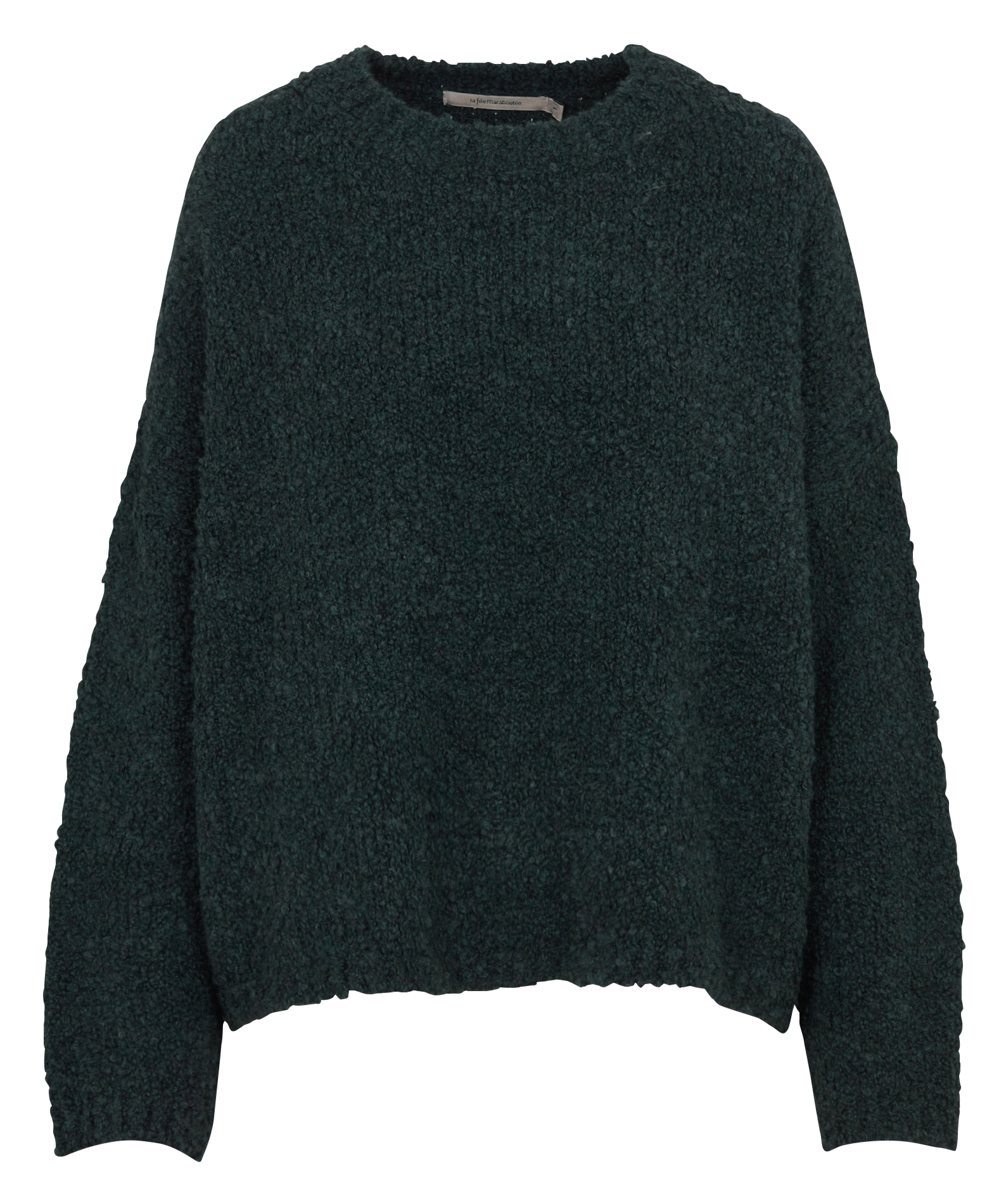 Pull oversize en laine mélangé | Vert LA FEE MARABOUTEE Femme