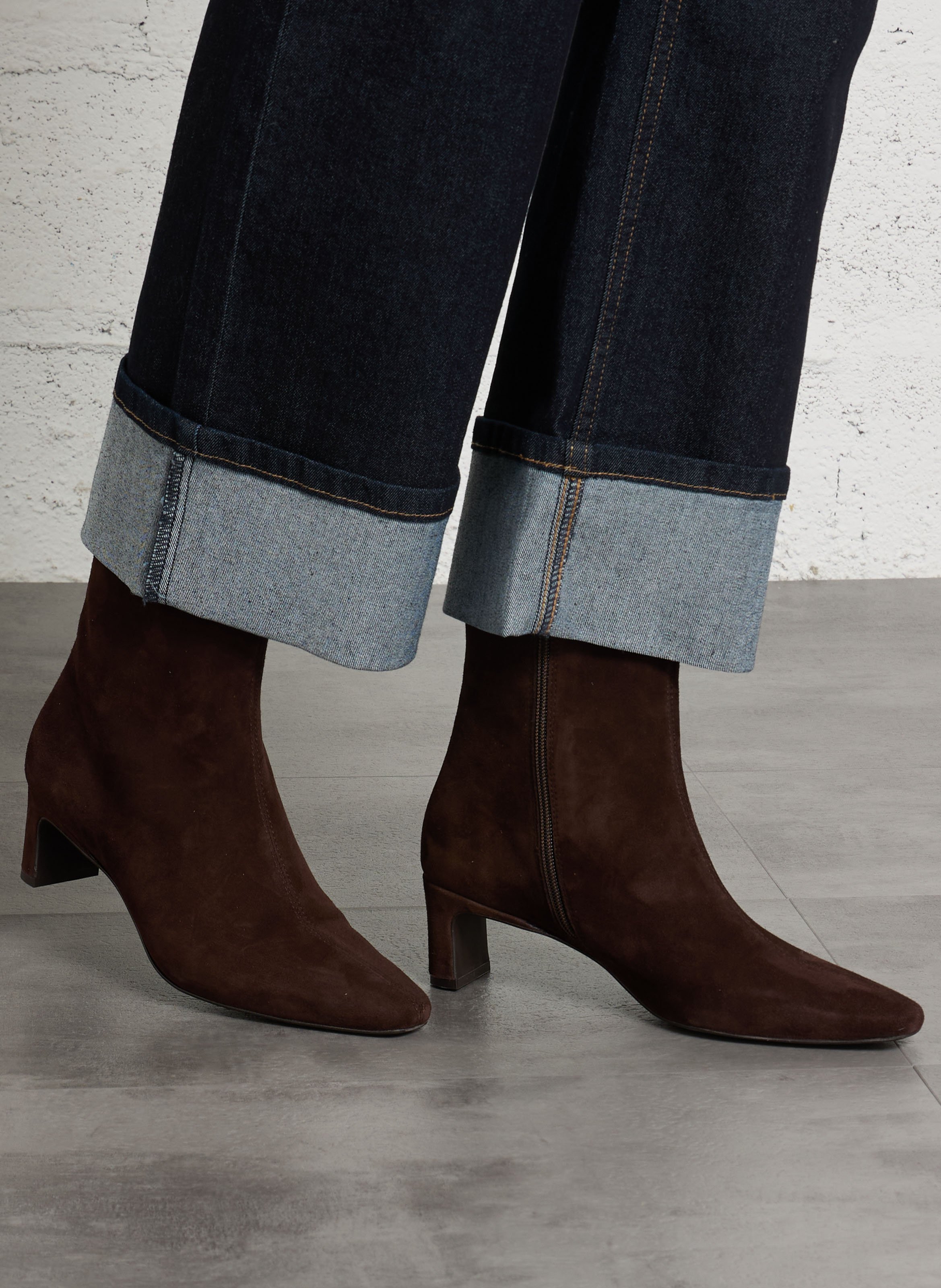 Bottines en cuir suédé BOCAGE Marron
