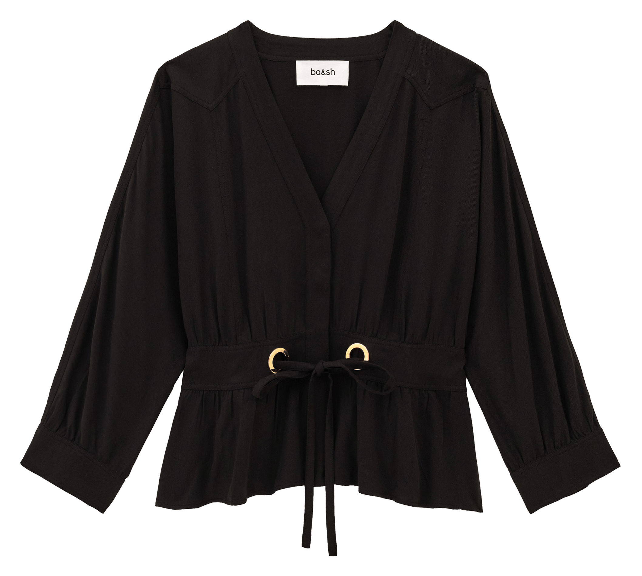 Long-sleeved tie waistcoat BA&SH Black