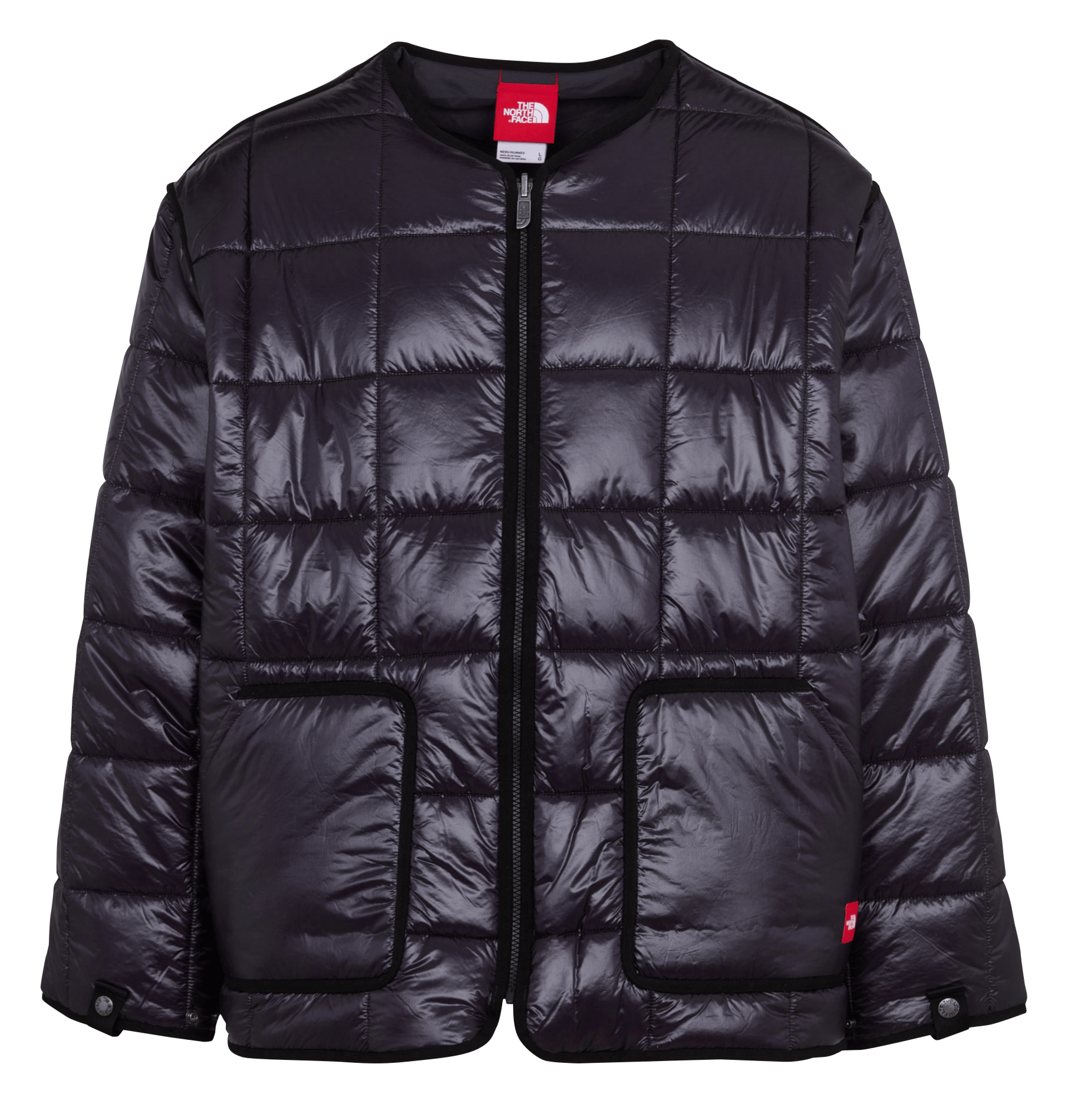 Gerade gesteppte Jacke mit Reißverschluss THE NORTH FACE Blau