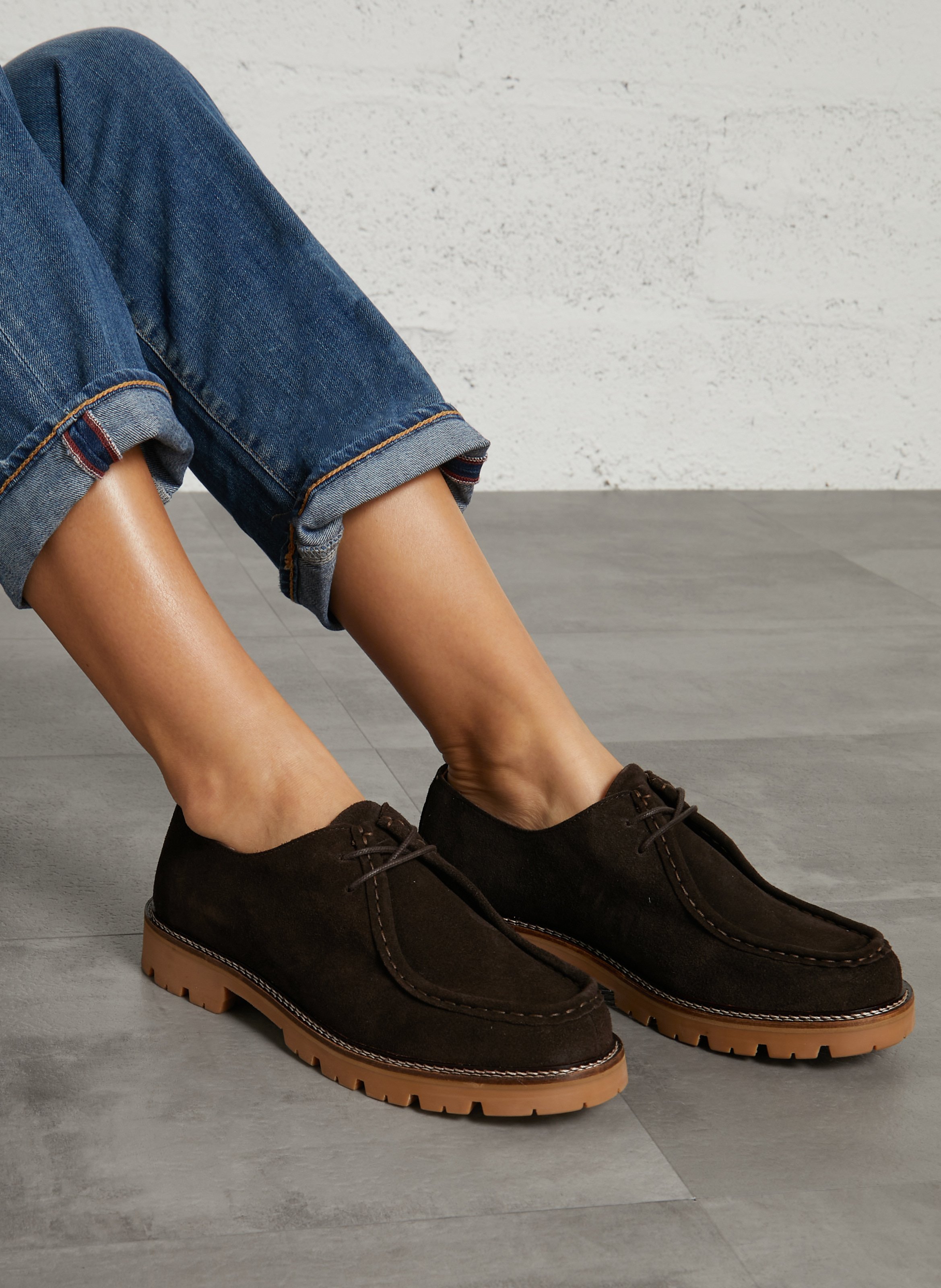 Derbies en cuir MELLOW YELLOW Marron