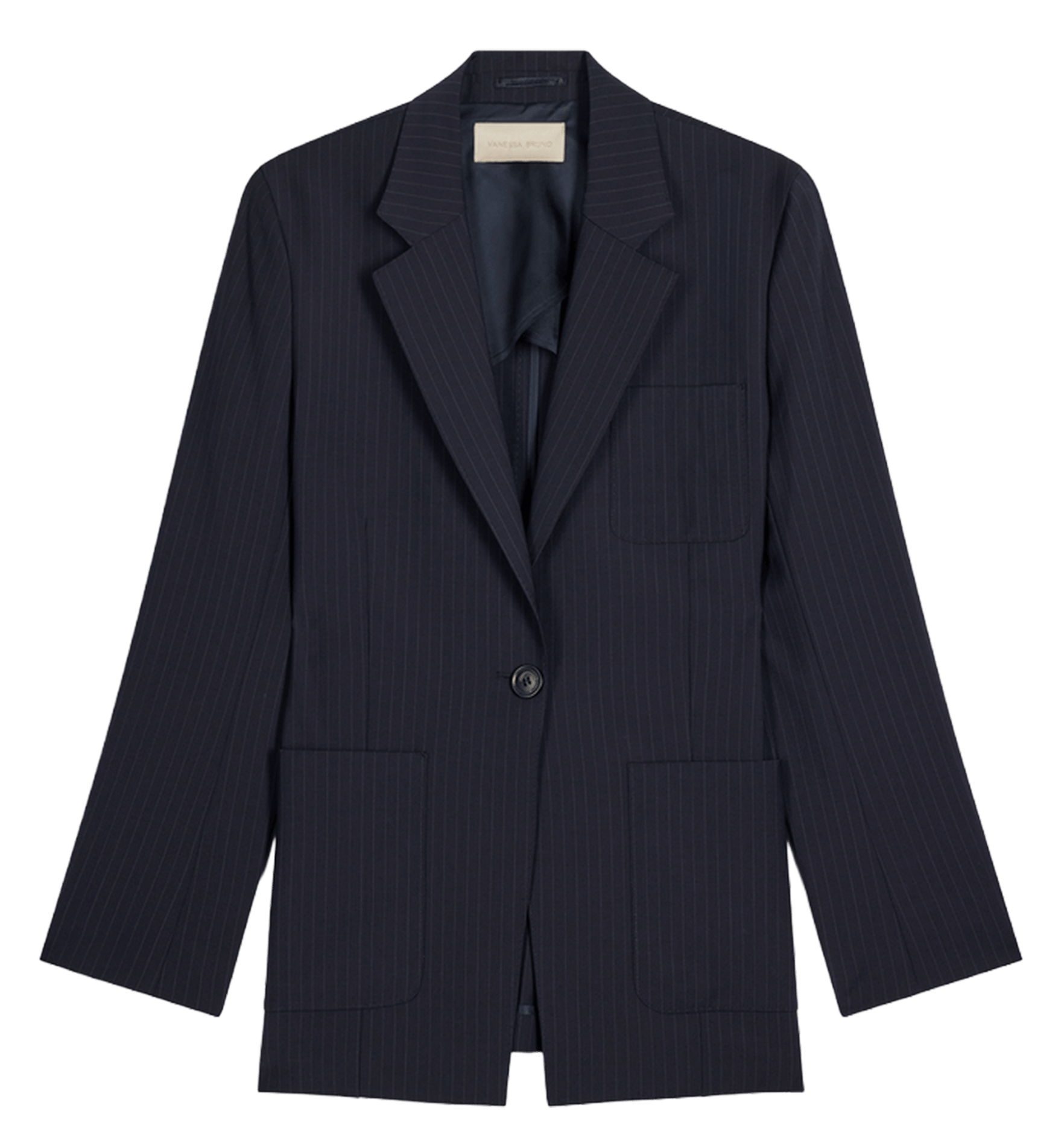 Striped straight blazer VANESSA BRUNO Blue