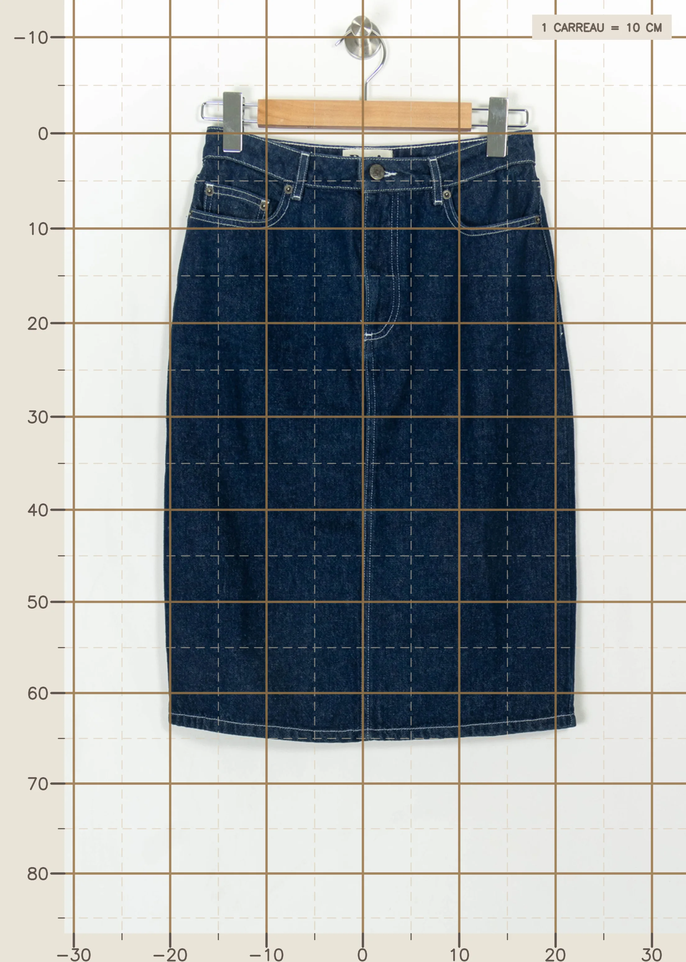 Short & midi skirt ROUJE - Seconde Main Blue