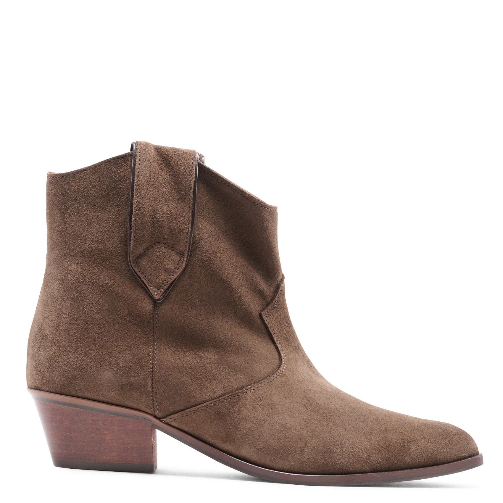 Suede leather western ankle boots ANONYMOUS COPENHAGEN