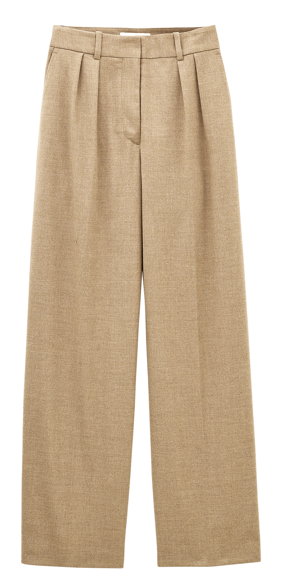 Einfarbige Bundfaltenhose BA&SH Beige