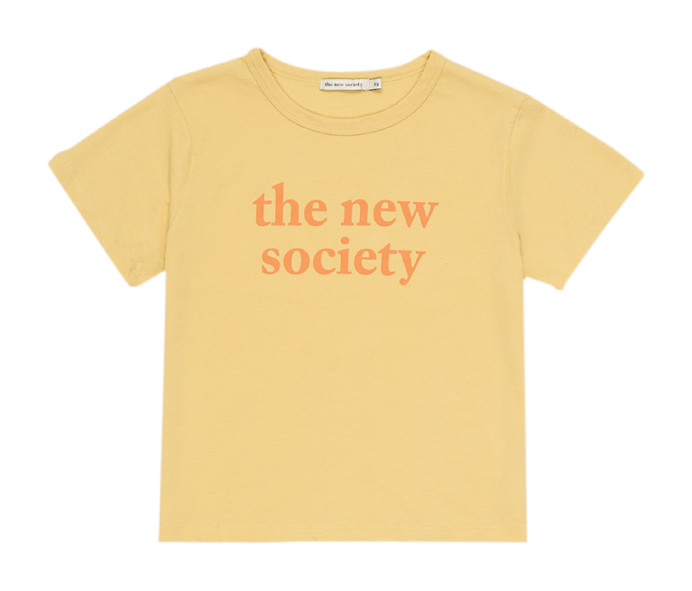 Tee-shirt droit col rond en coton sérigraphié  THE NEW SOCIETY