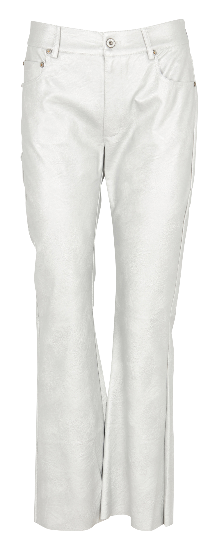 Straight-leg pants PLEASE Silver