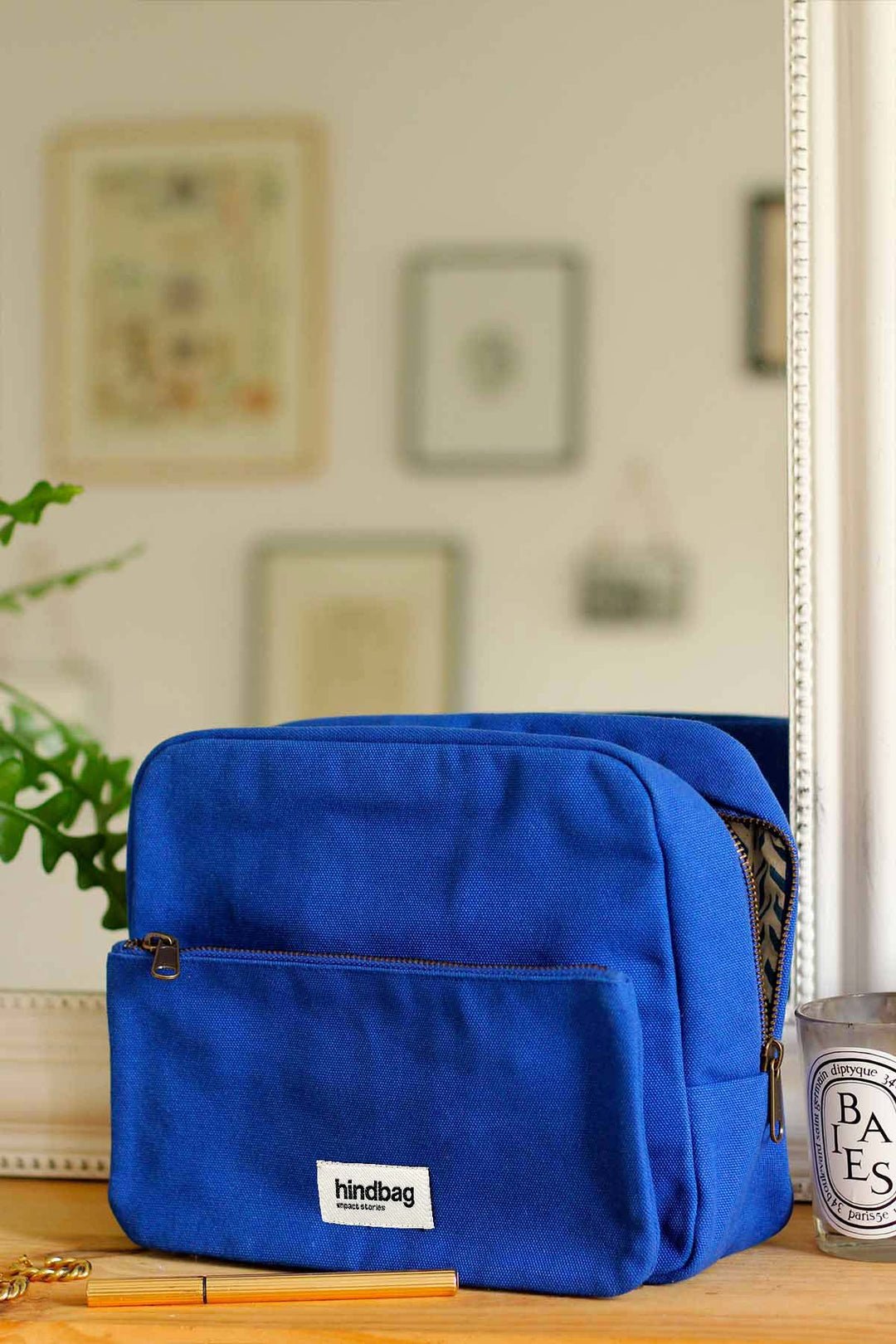 Cotton toiletry bag HINDBAG Blue