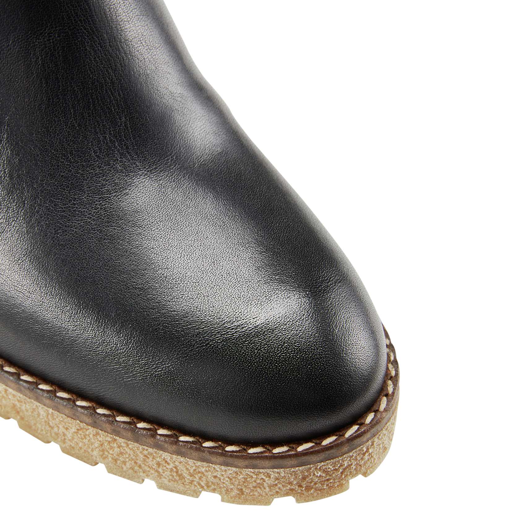 Bianca leather ankle boots COSMOPARIS Black