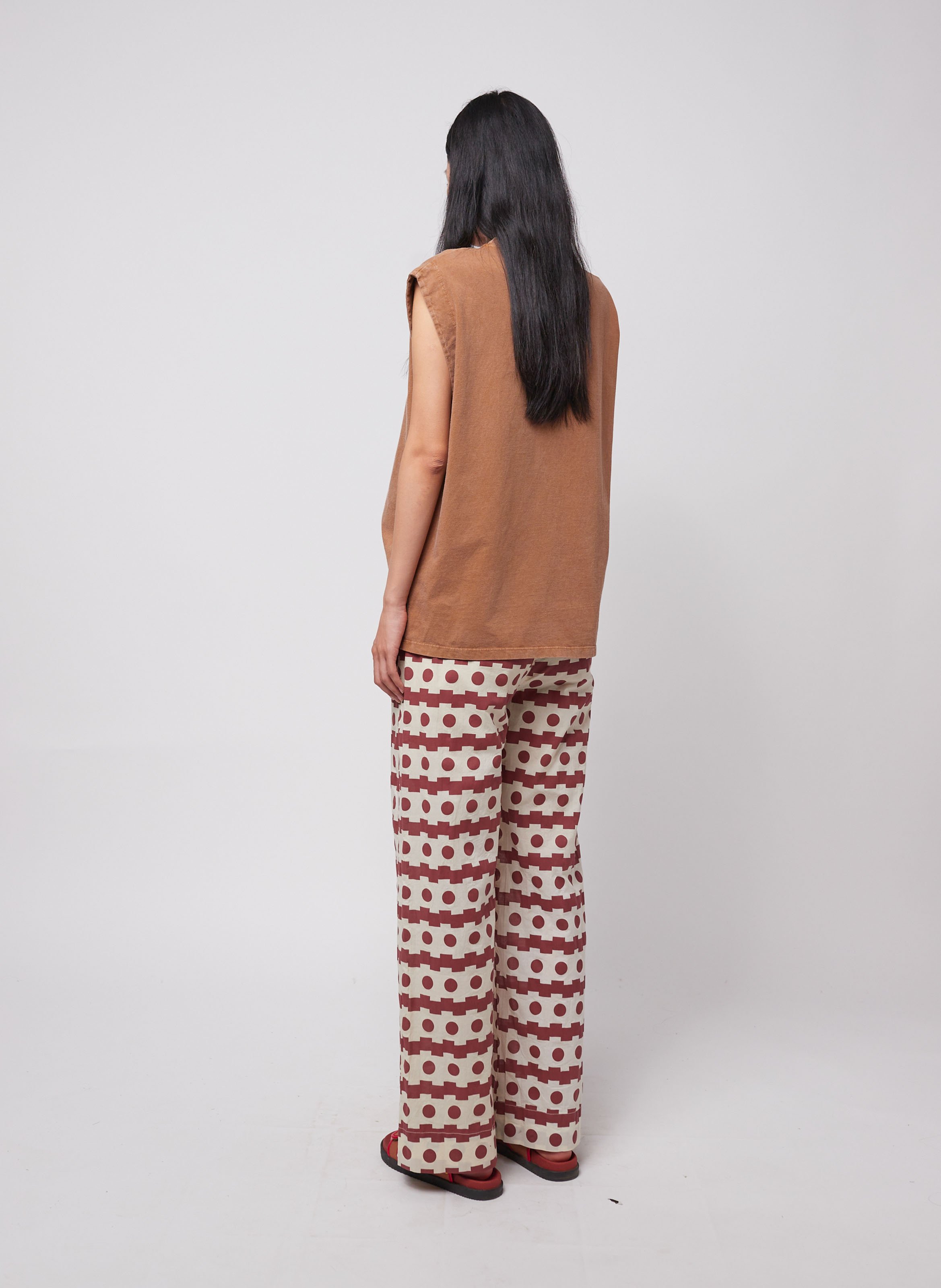 Rechte broek van biokatoen BOBO CHOSES Bruin