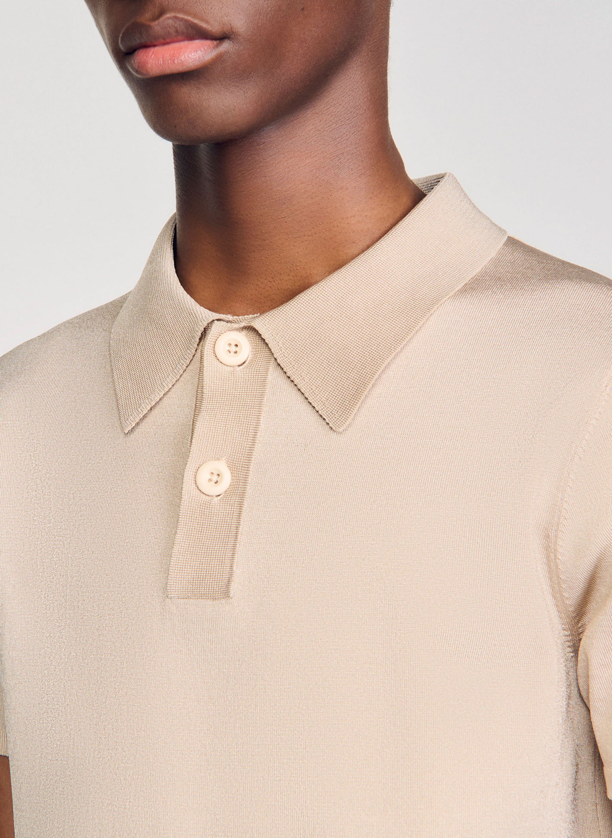 Polo regular fit  SANDRO Blanc