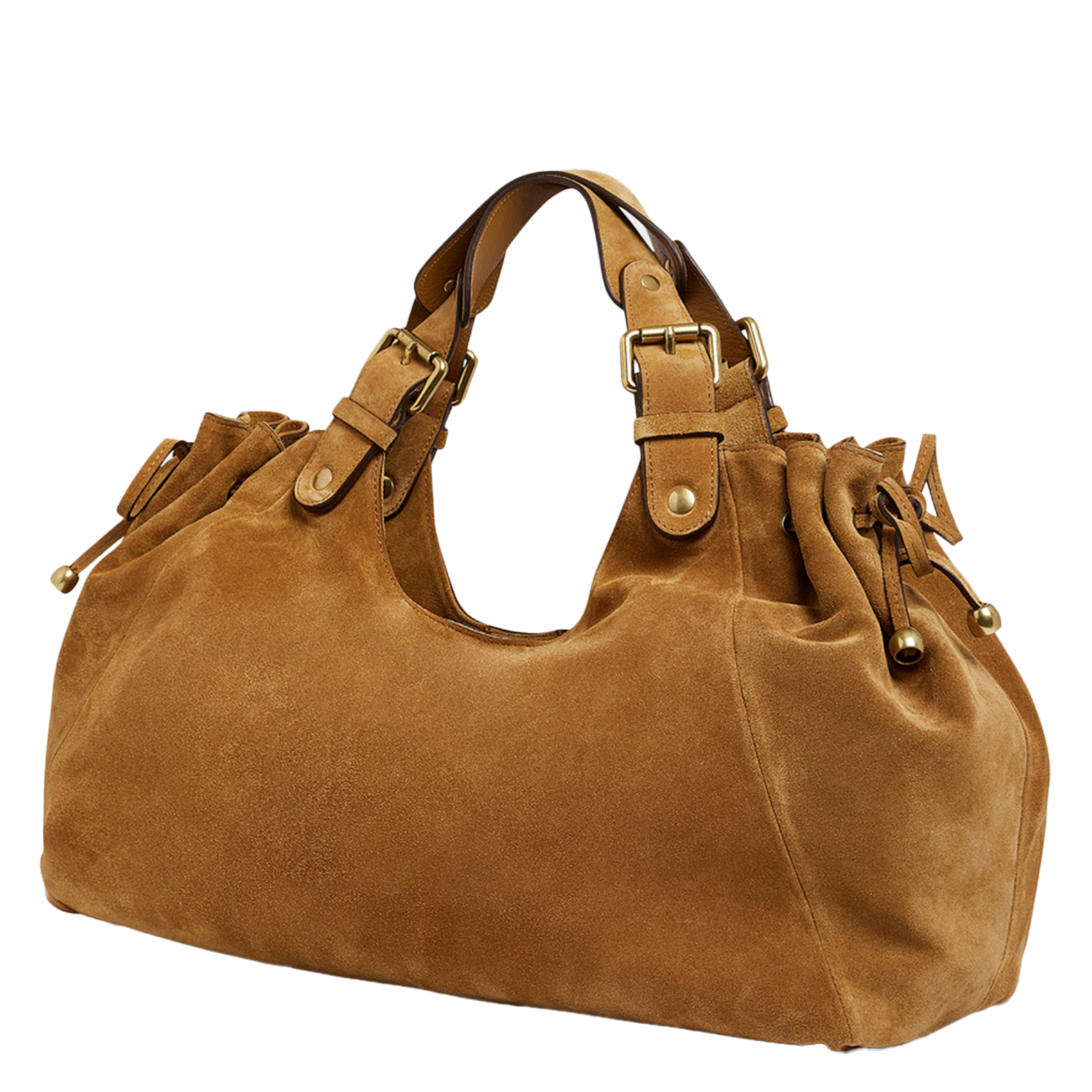 Handtasche aus Nubukleder GERARD DAREL Beige