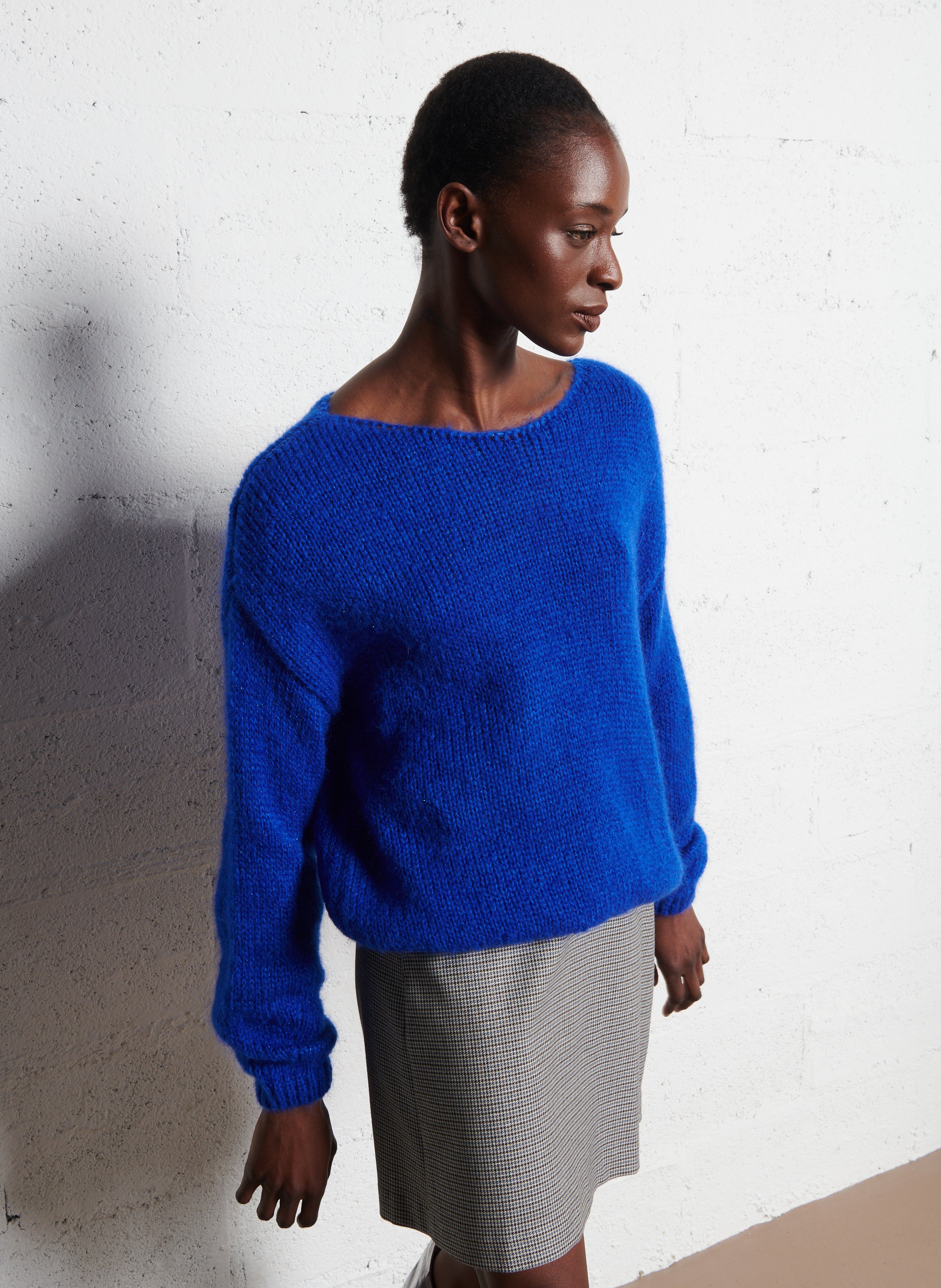 Oversized trui met boothals  ONE STEP