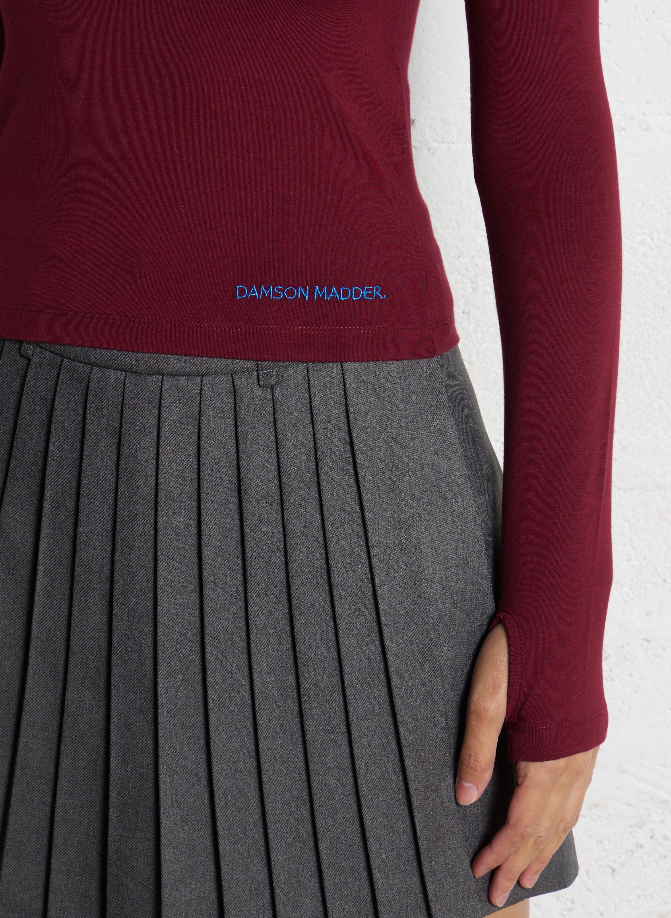 Tee-shirt droit col rond DAMSON MADDER Rouge