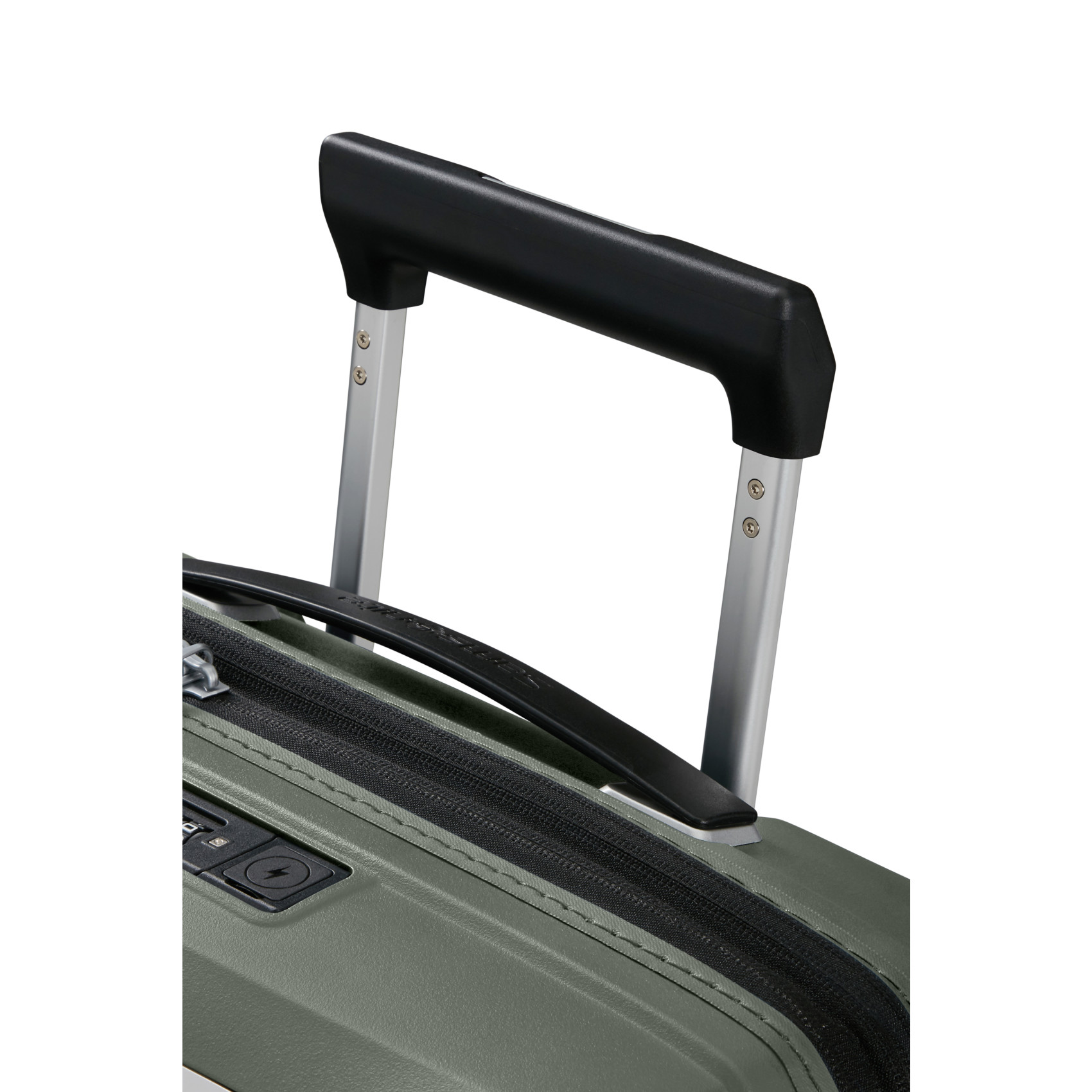 Upscape 4-wheel carry-on suitcase Black