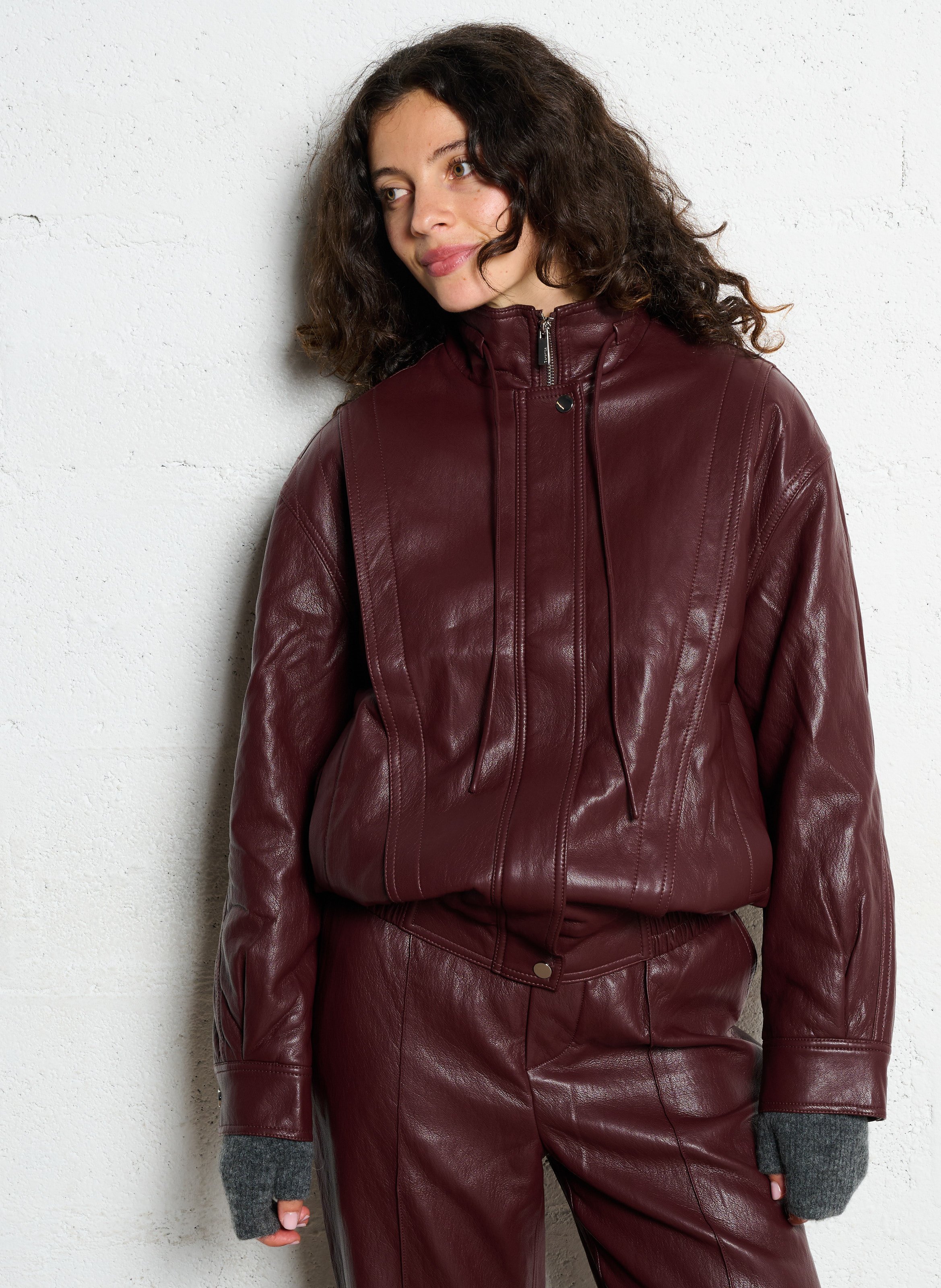 Jack met hoge kraag BERENICE Paars