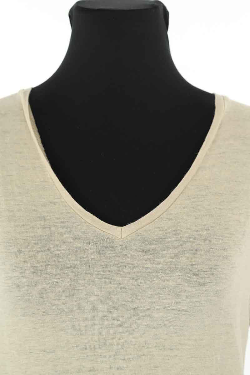 T-shirt MAJESTIC FILATURES - SECONDE MAIN Beige