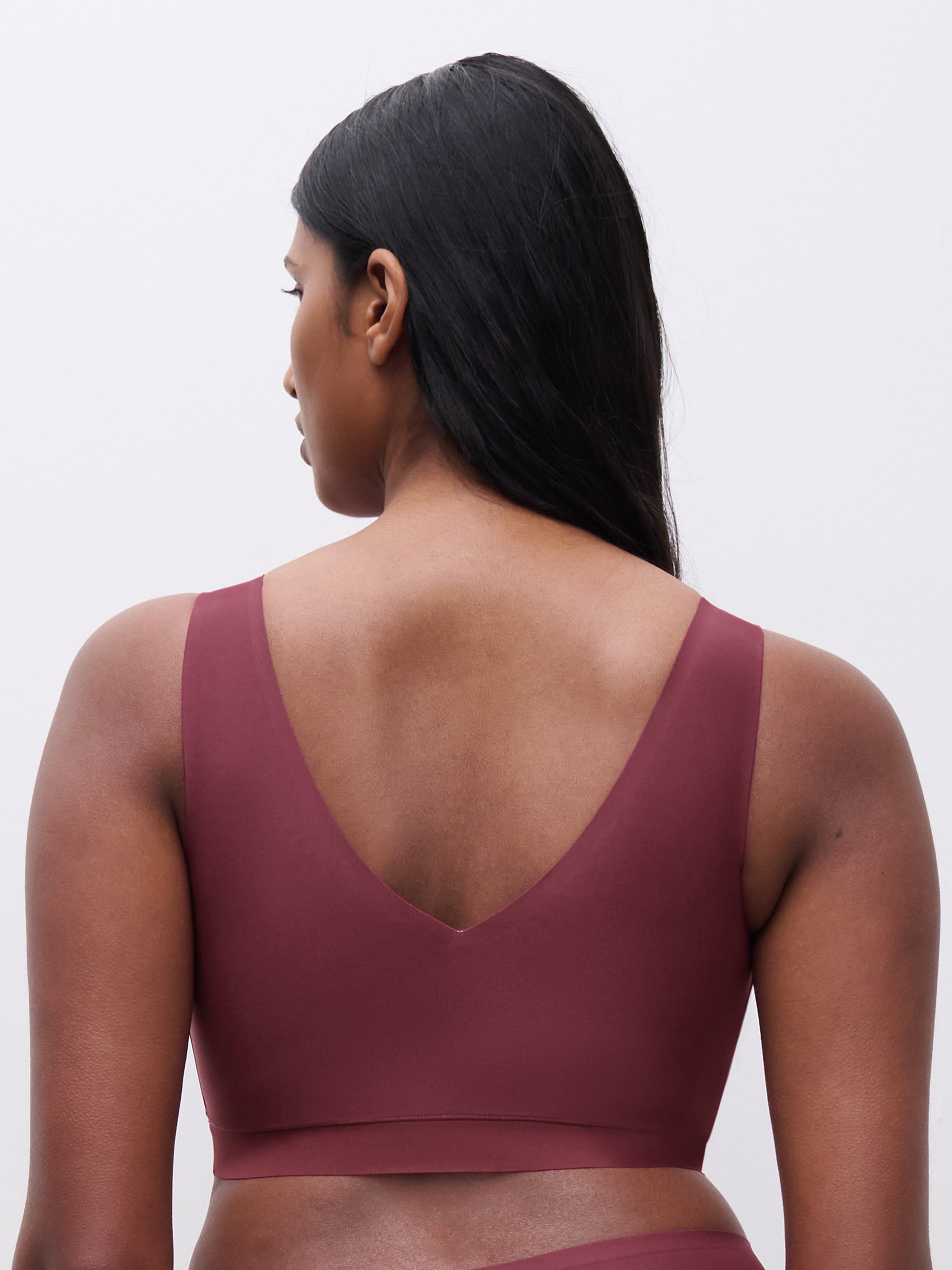 Crop top with cups CHANTELLE Red