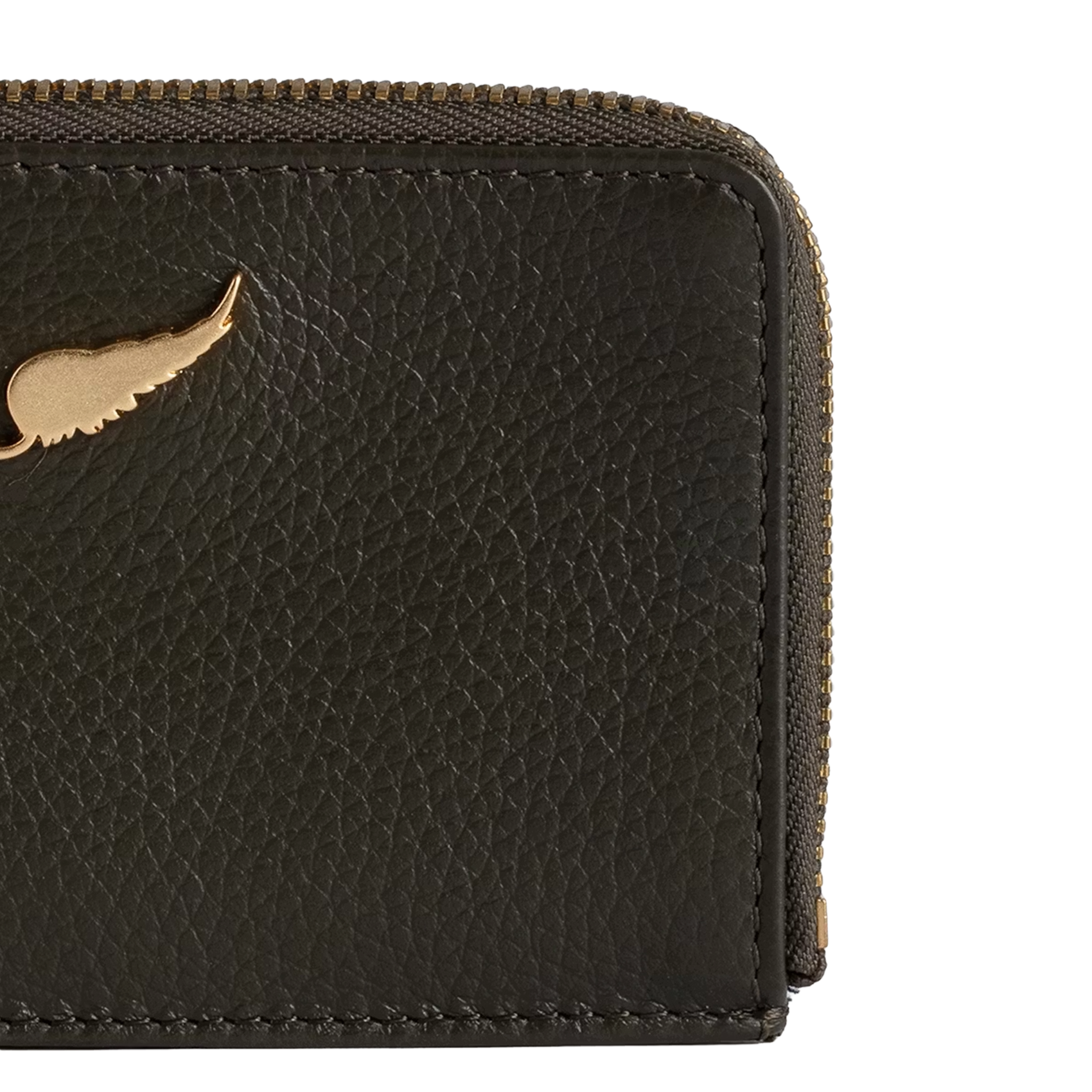 Porte-cartes en cuir ZADIG&VOLTAIRE Vert