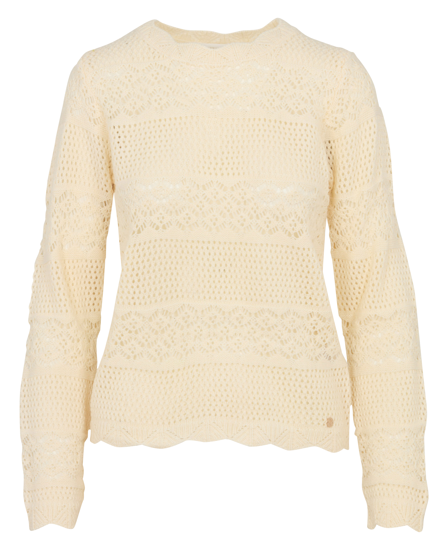 Pull col rond  LA PETITE ETOILE Beige