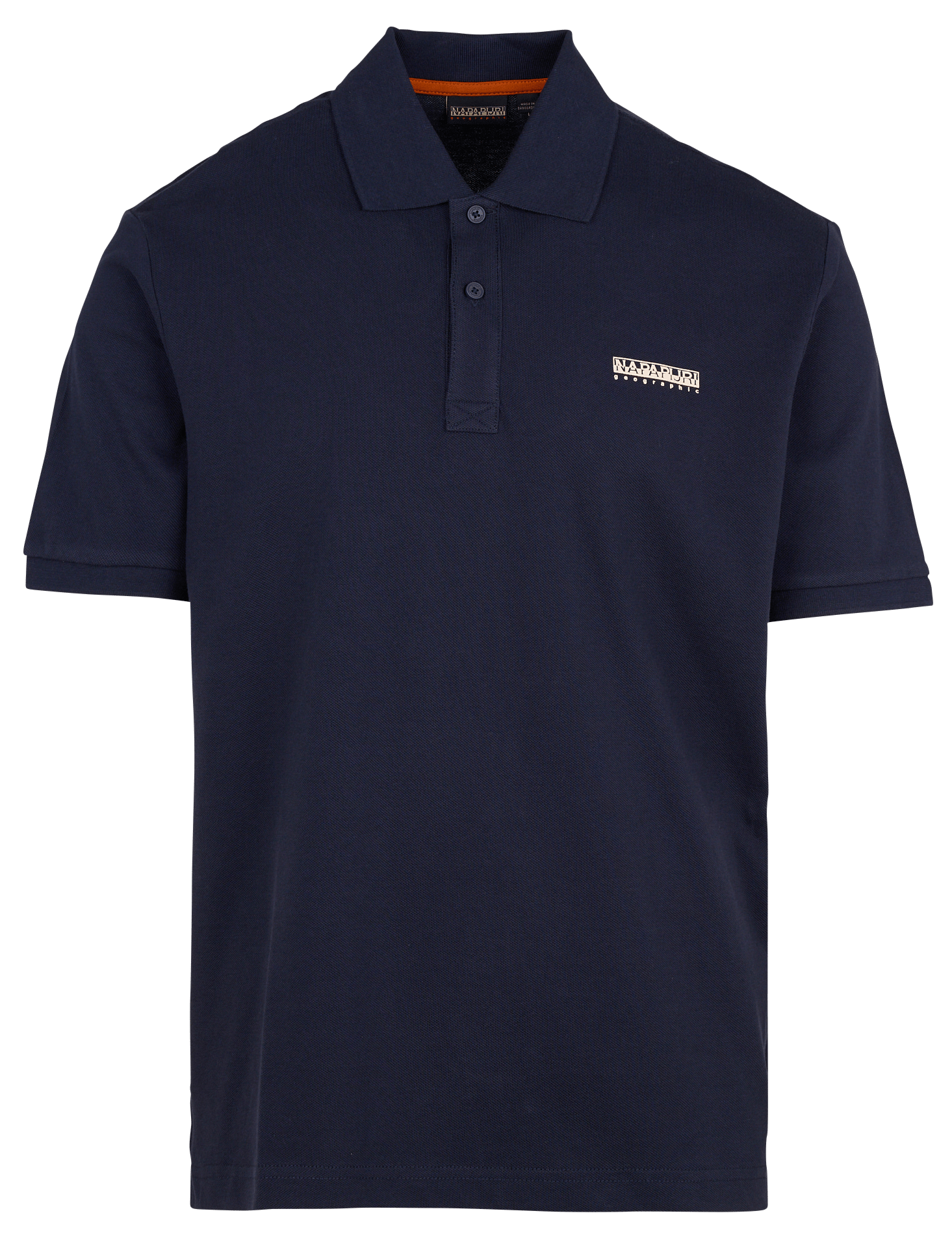 Short-sleeved solid color cotton polo NAPAPIJRI Blue