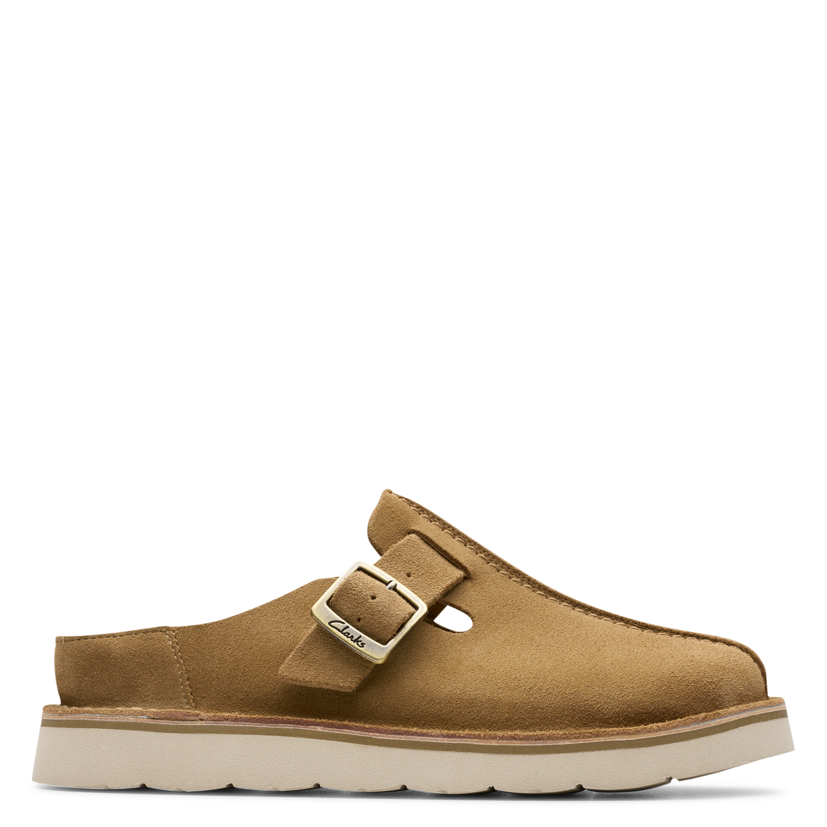 Leather mules CLARKS Brown