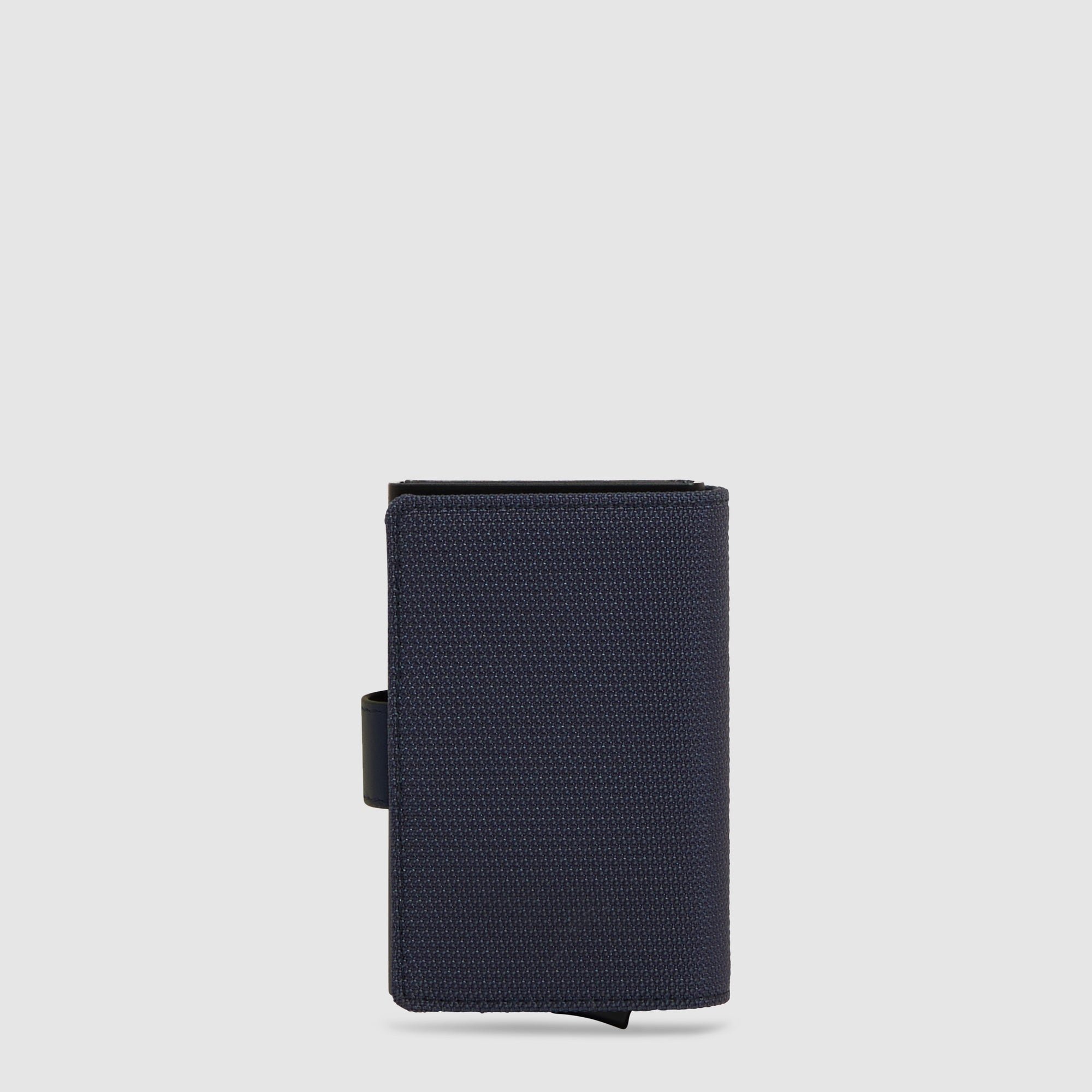 Automatic pop-up cardholder PIQUADRO Blue