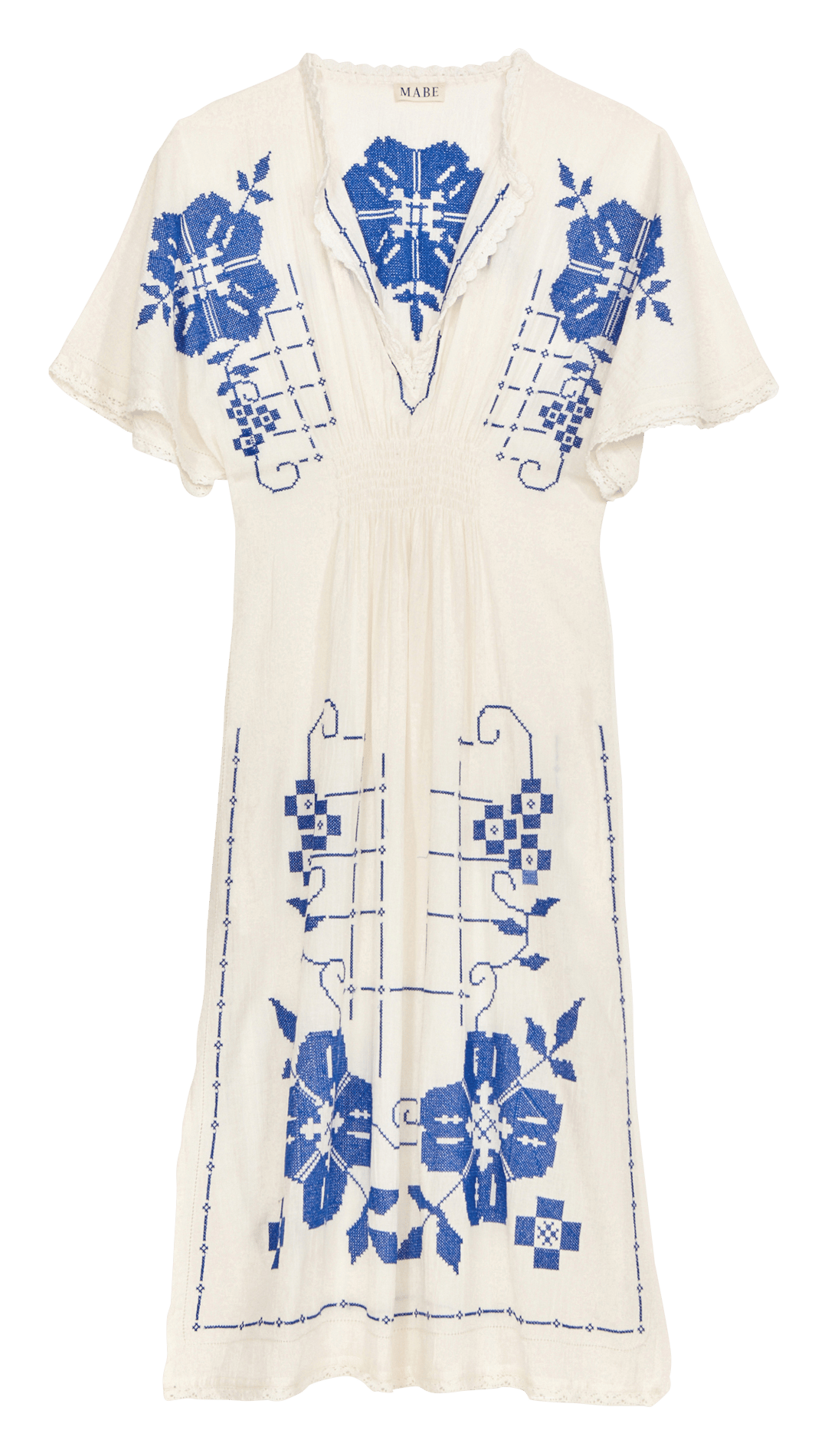 Cotton dress M.A.B.E White