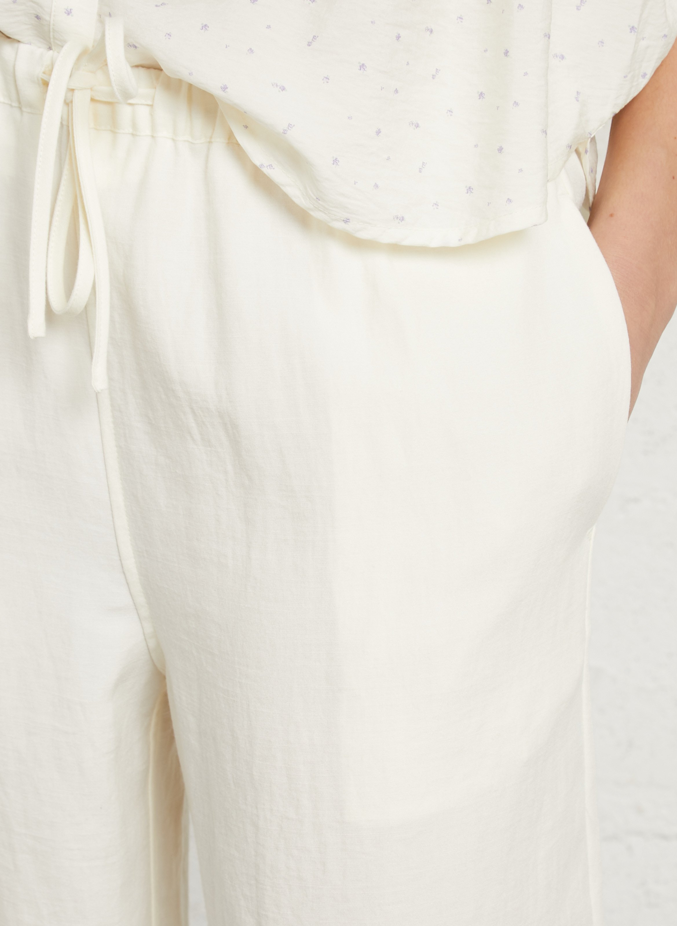 Wijde broek Wit
