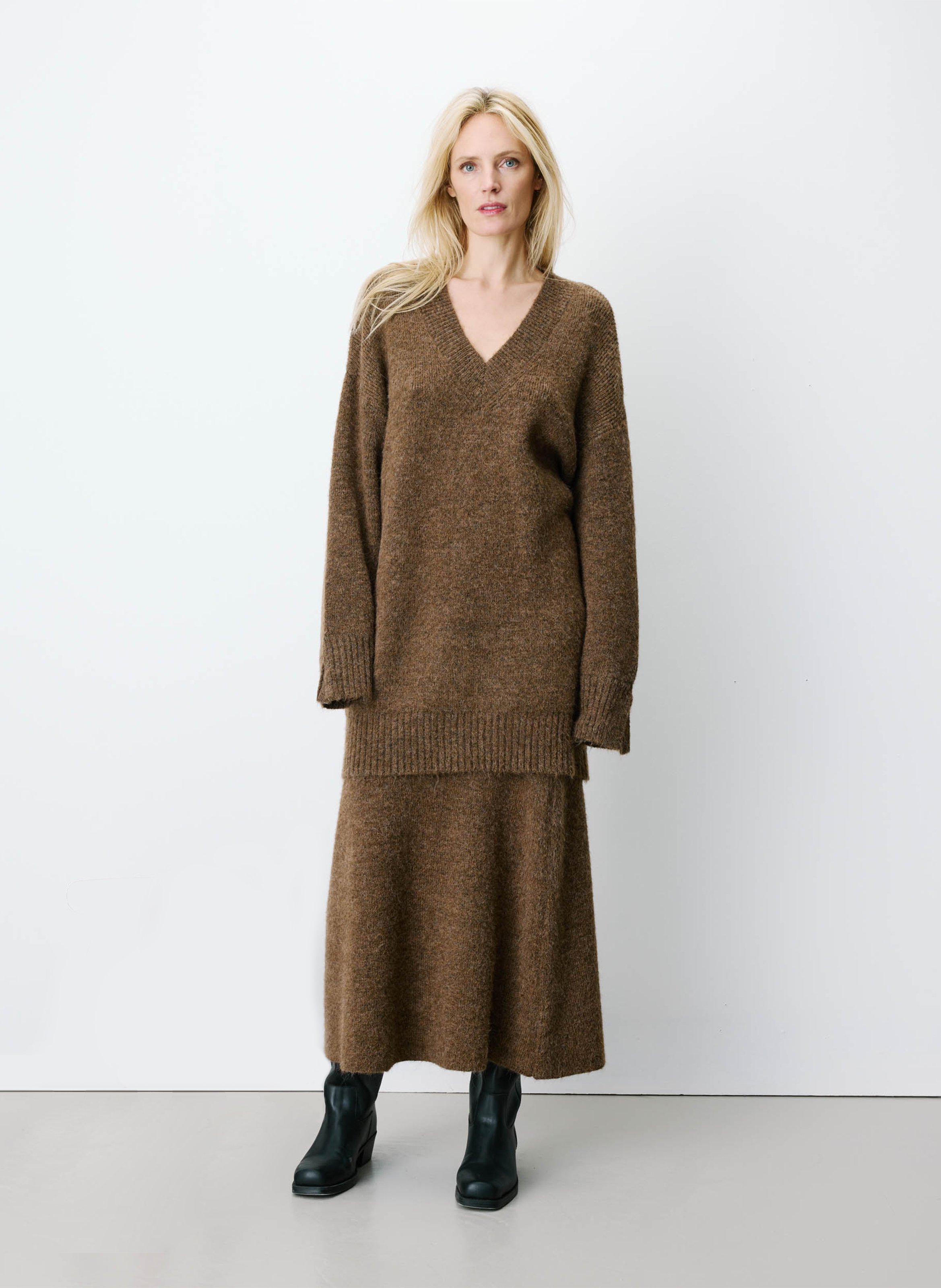 Short oversized knit dress GRACE ET MILA
