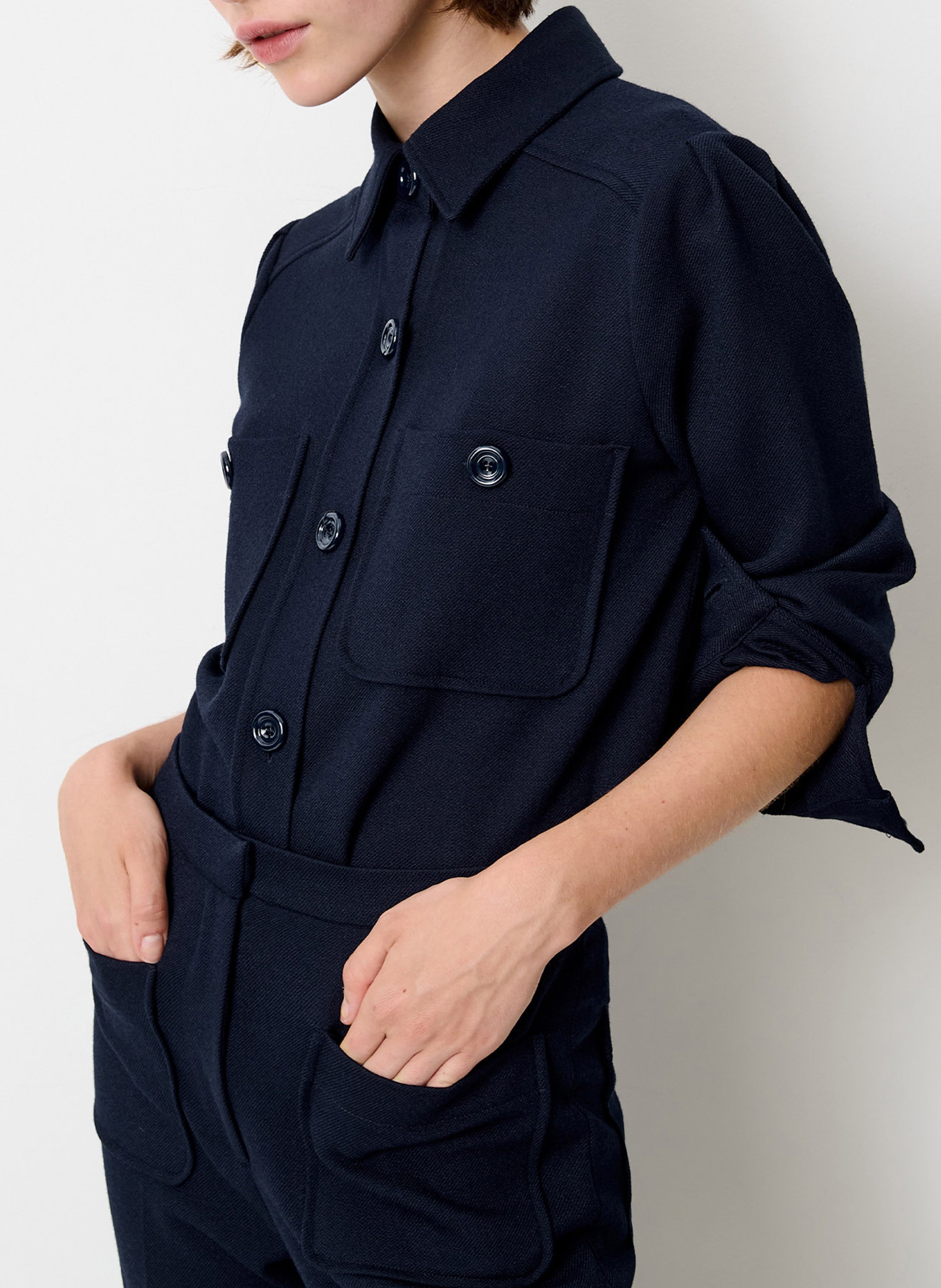 Straight shirt SESSUN Blue